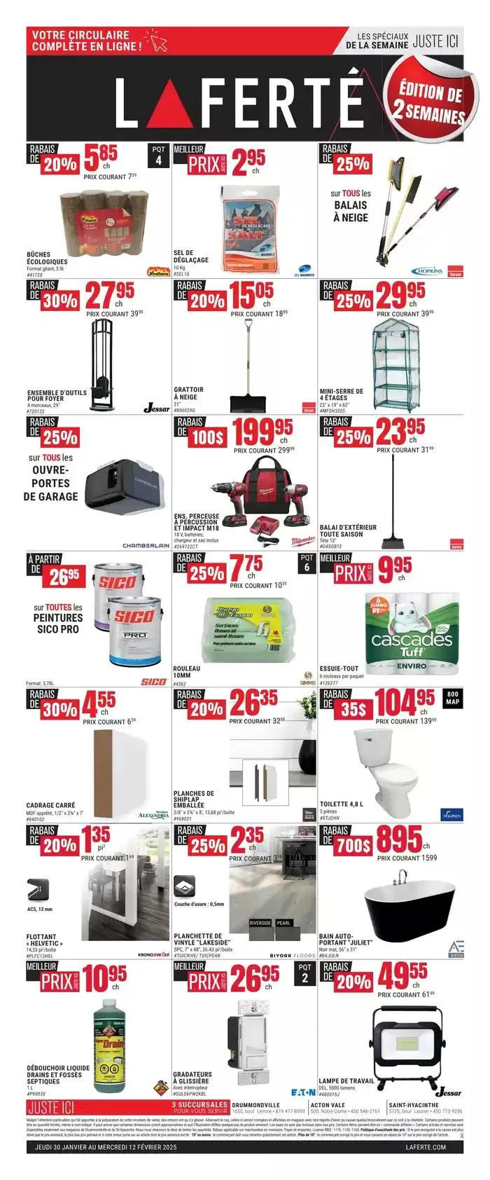Les Speciaux De La Semaine from January 30 to February 12 2025 - flyer page 1