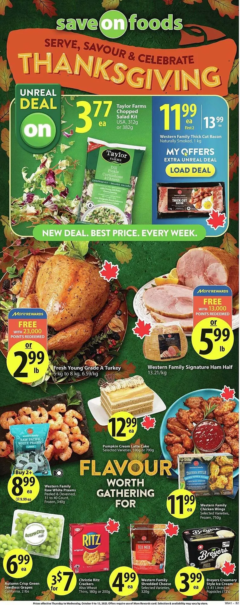 Save on Foods flyer from October 9 to October 16 2025 - flyer page 1