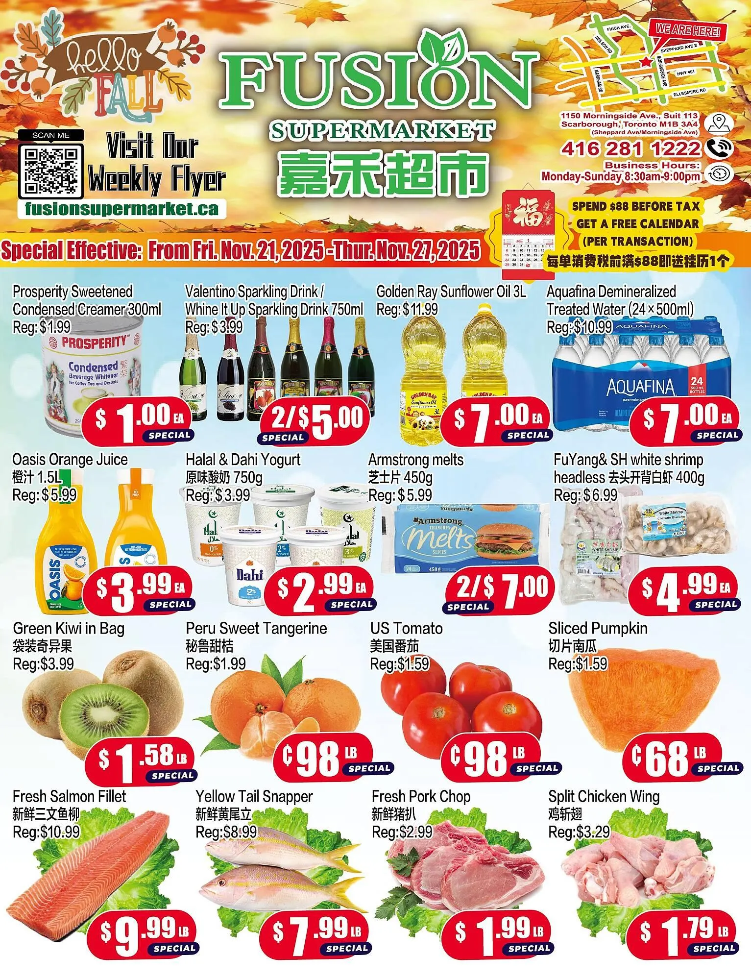 Fusion Supermarket flyer from November 21 to November 27 2025 - flyer page 1