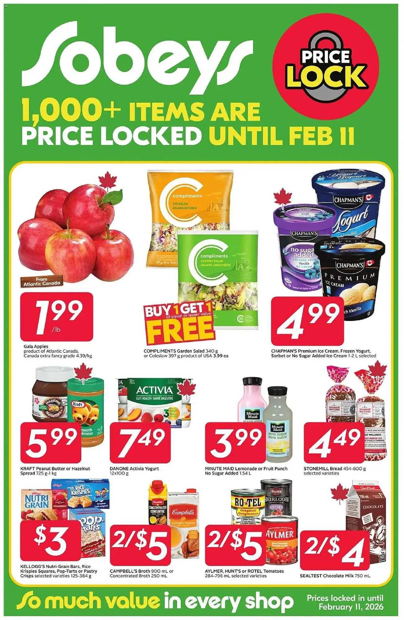 Sobeys flyer from January 1 to January 11 2026 - flyer page 1