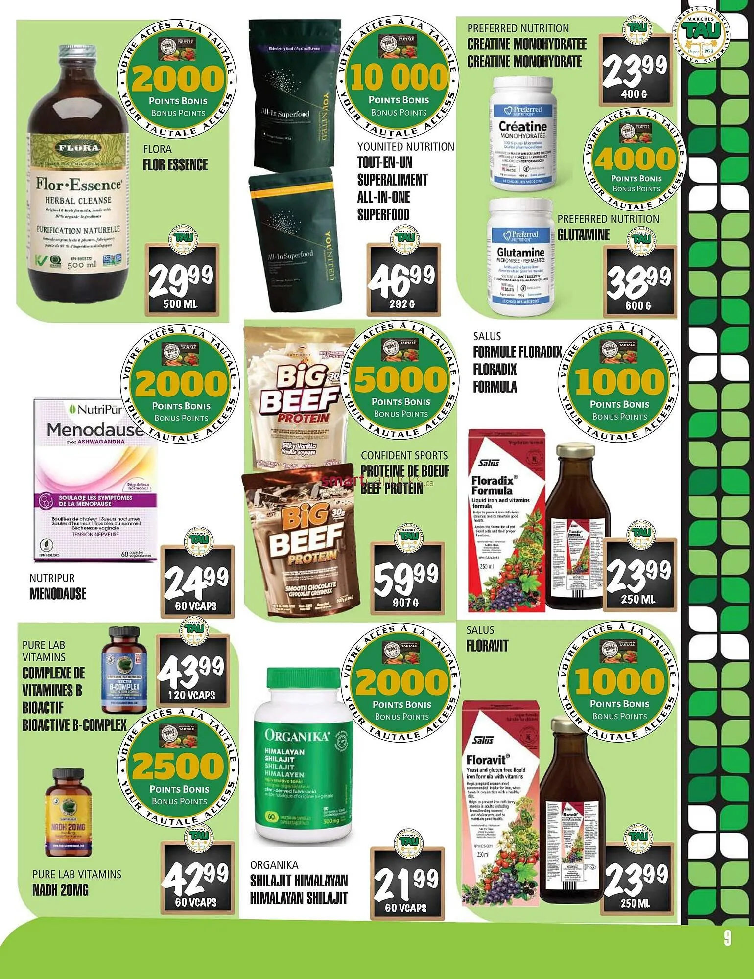 Marches Tau flyer from August 4 to August 31 2025 - flyer page 9