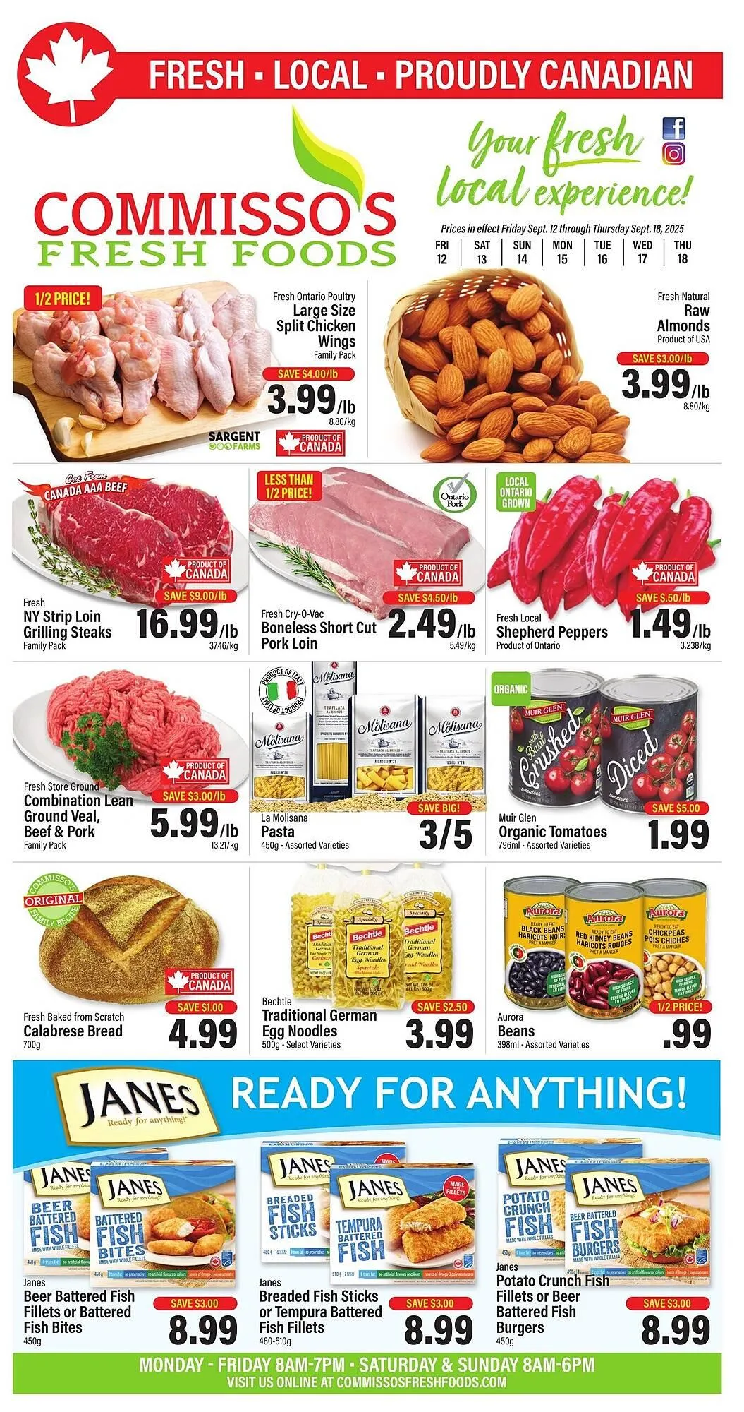 Commisso's Fresh Foods flyer from September 12 to September 18 2025 - flyer page 1