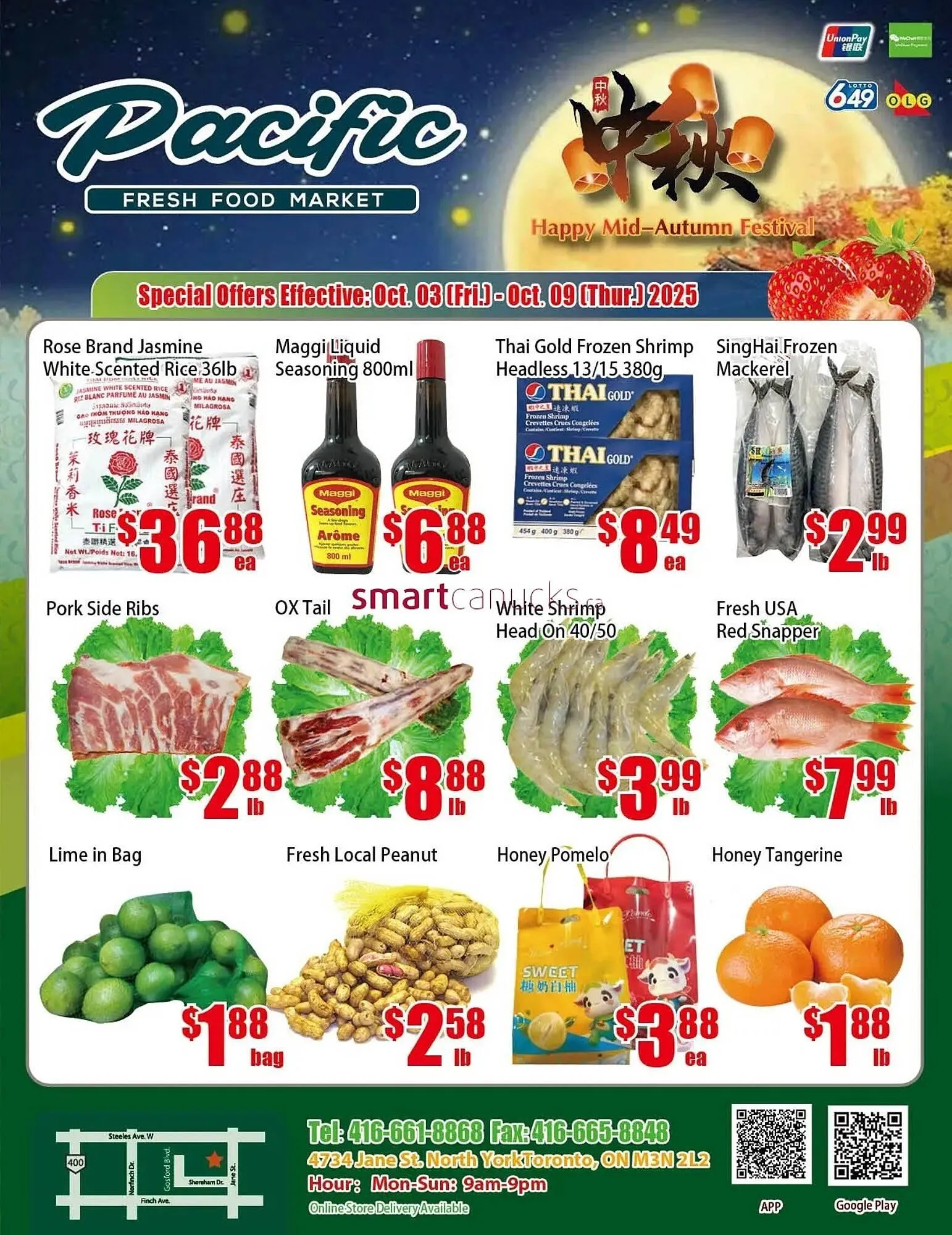 New Pacific Supermarket flyer from October 3 to October 9 2025 - flyer page 1
