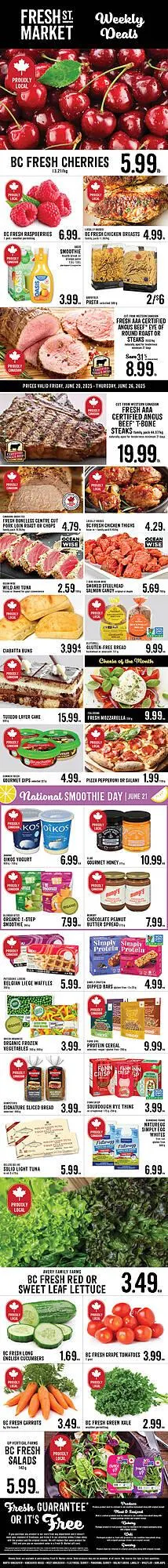 Fresh St Market flyer from June 20 to June 26 2025 - flyer page 1