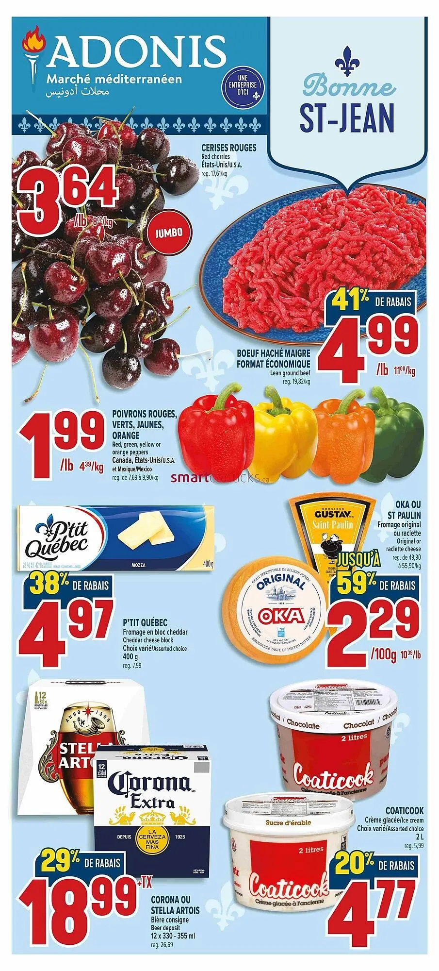 Marché Adonis flyer from June 19 to June 25 2025 - flyer page 1