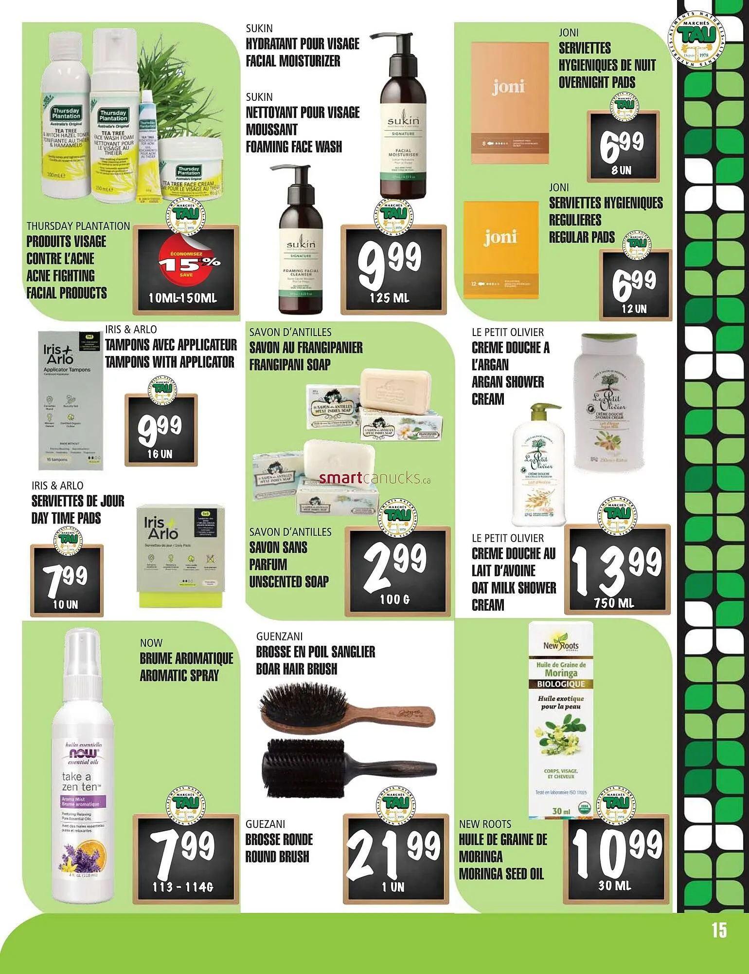 Marches Tau flyer from August 4 to August 31 2025 - flyer page 15