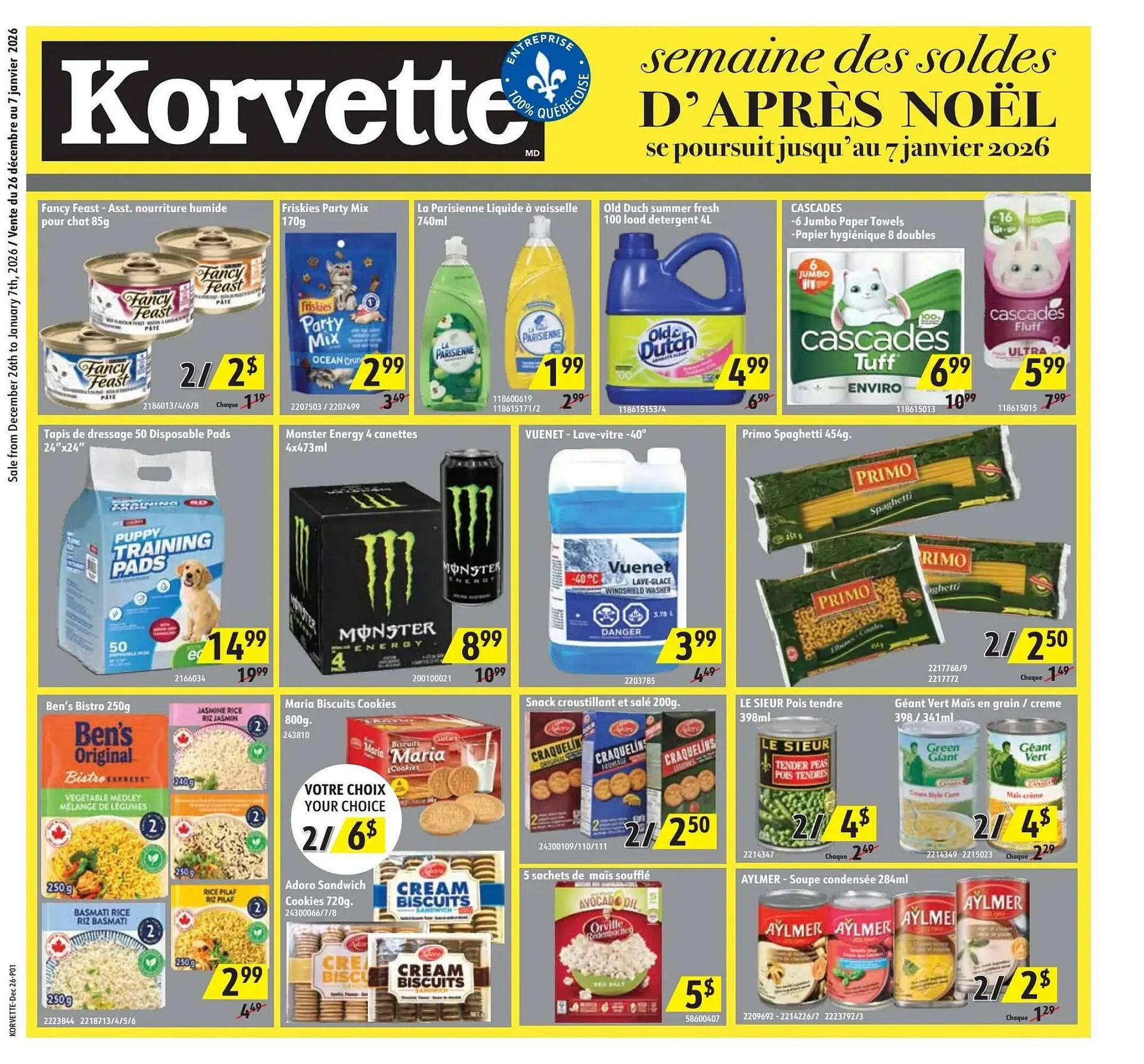 Korvette flyer from December 26 to January 7 2026 - flyer page 1