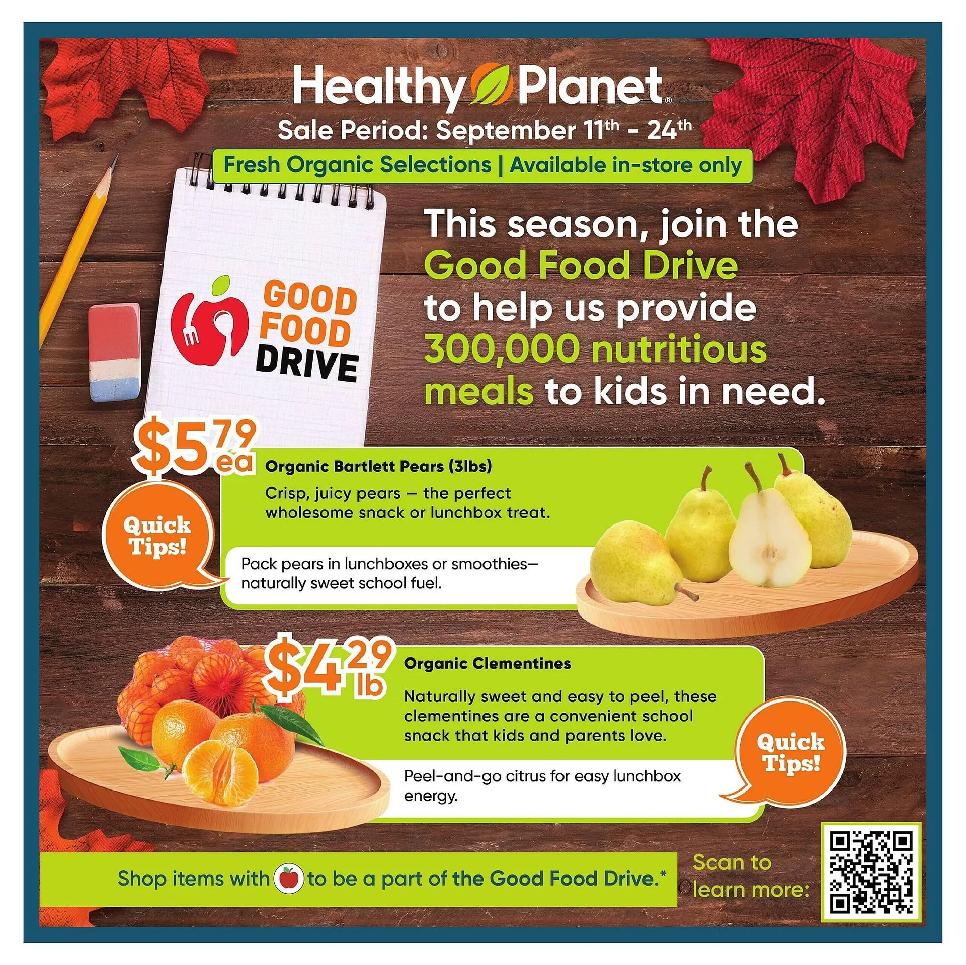 Healthy Planet flyer from September 11 to September 17 2025 - flyer page 1