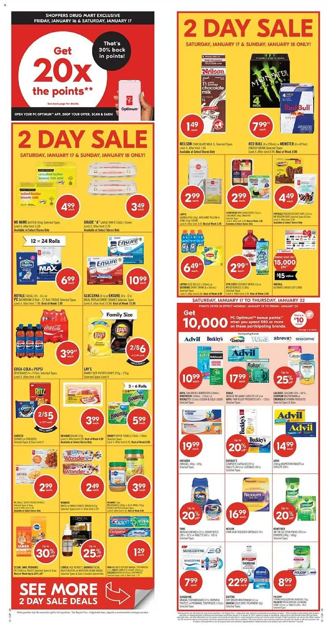 Shoppers Drug Mart flyer from January 16 to January 23 2026 - flyer page 1