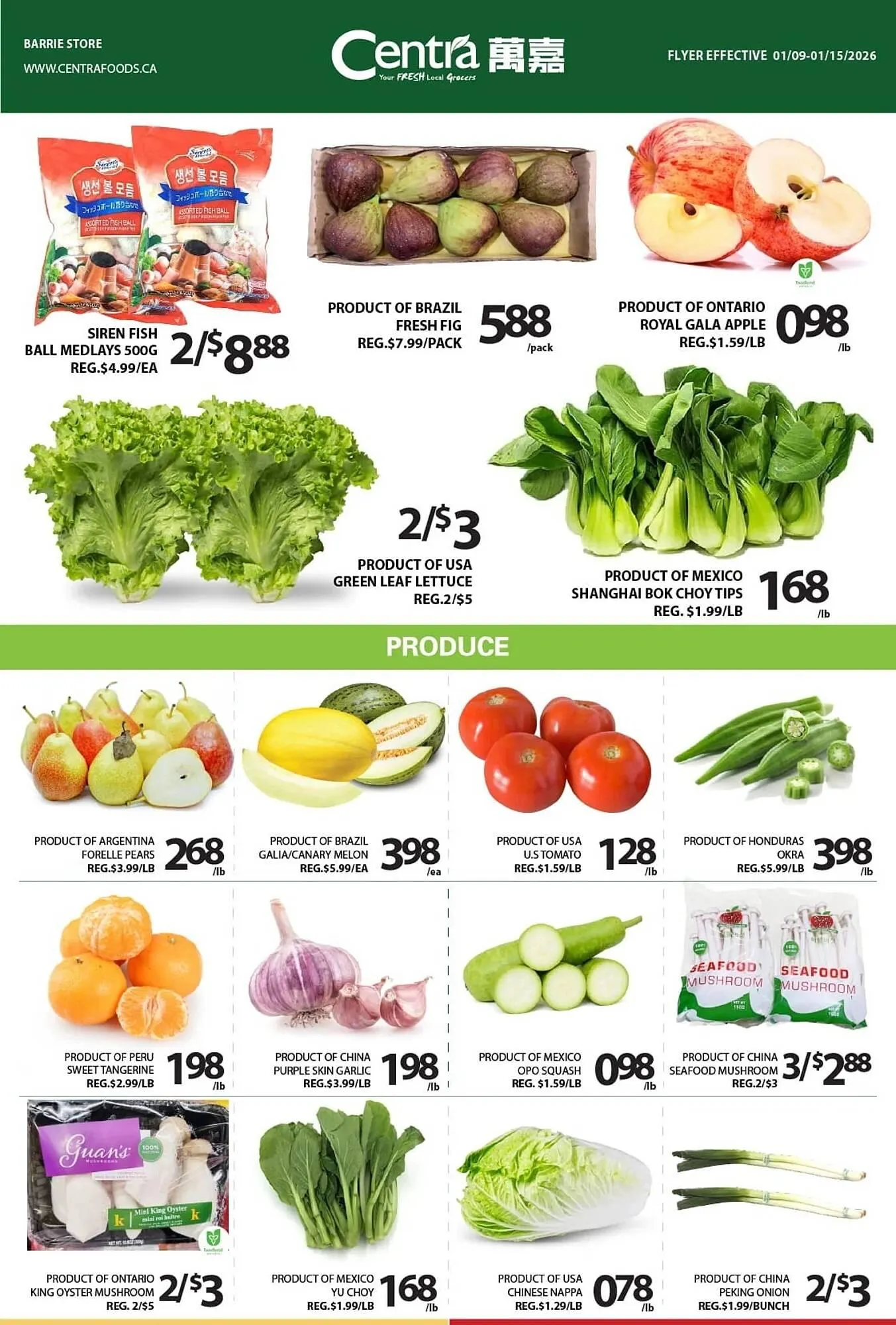 Centra Food Market flyer from January 9 to January 15 2026 - flyer page 1