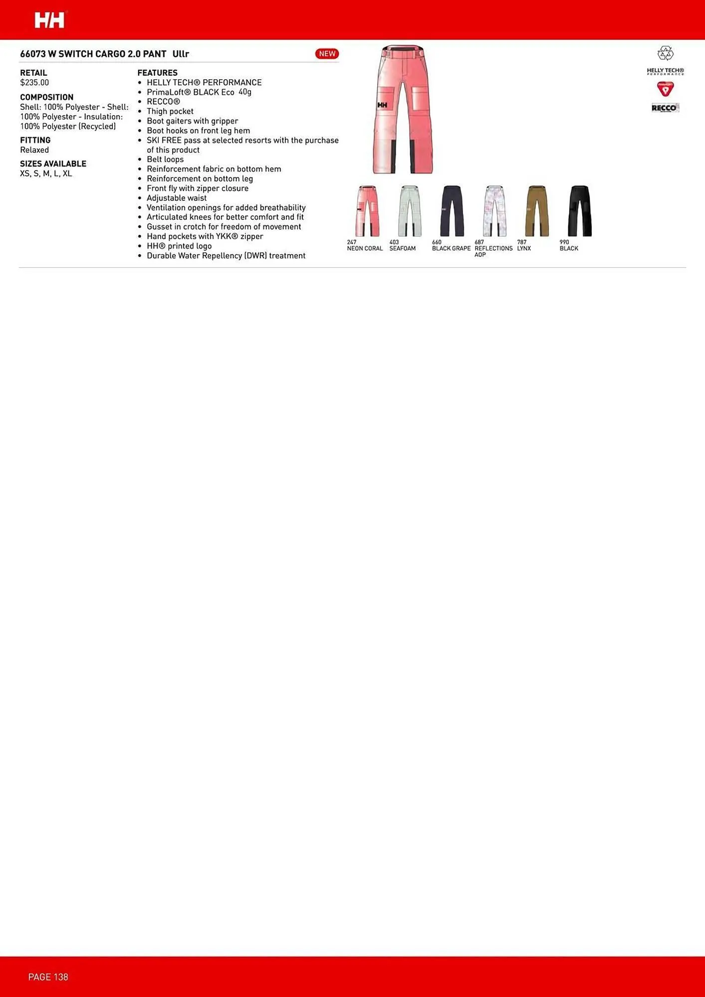Helly Hansen flyer from September 11 to February 28 2026 - flyer page 138