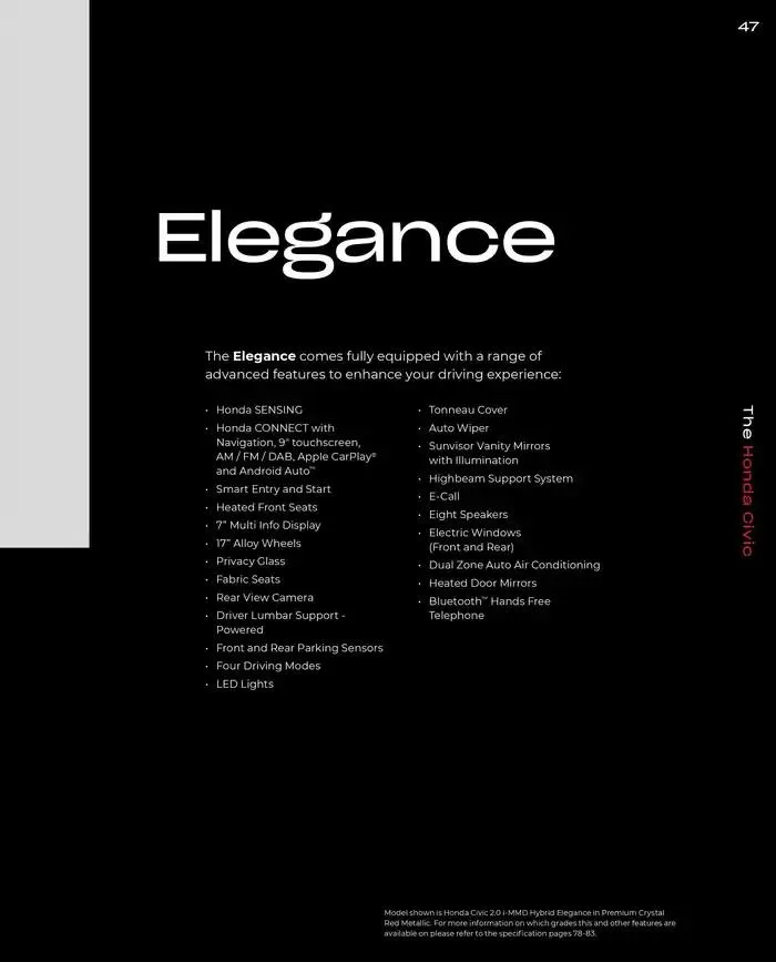 Honda Civic from February 28 to February 28 2026 - flyer page 47