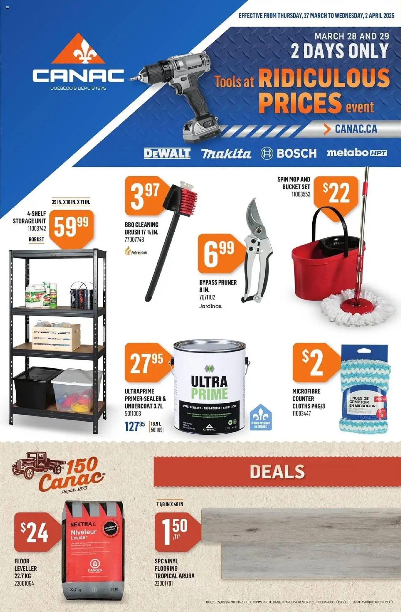 Canac flyer from March 27 to April 2 2025 - flyer page 1