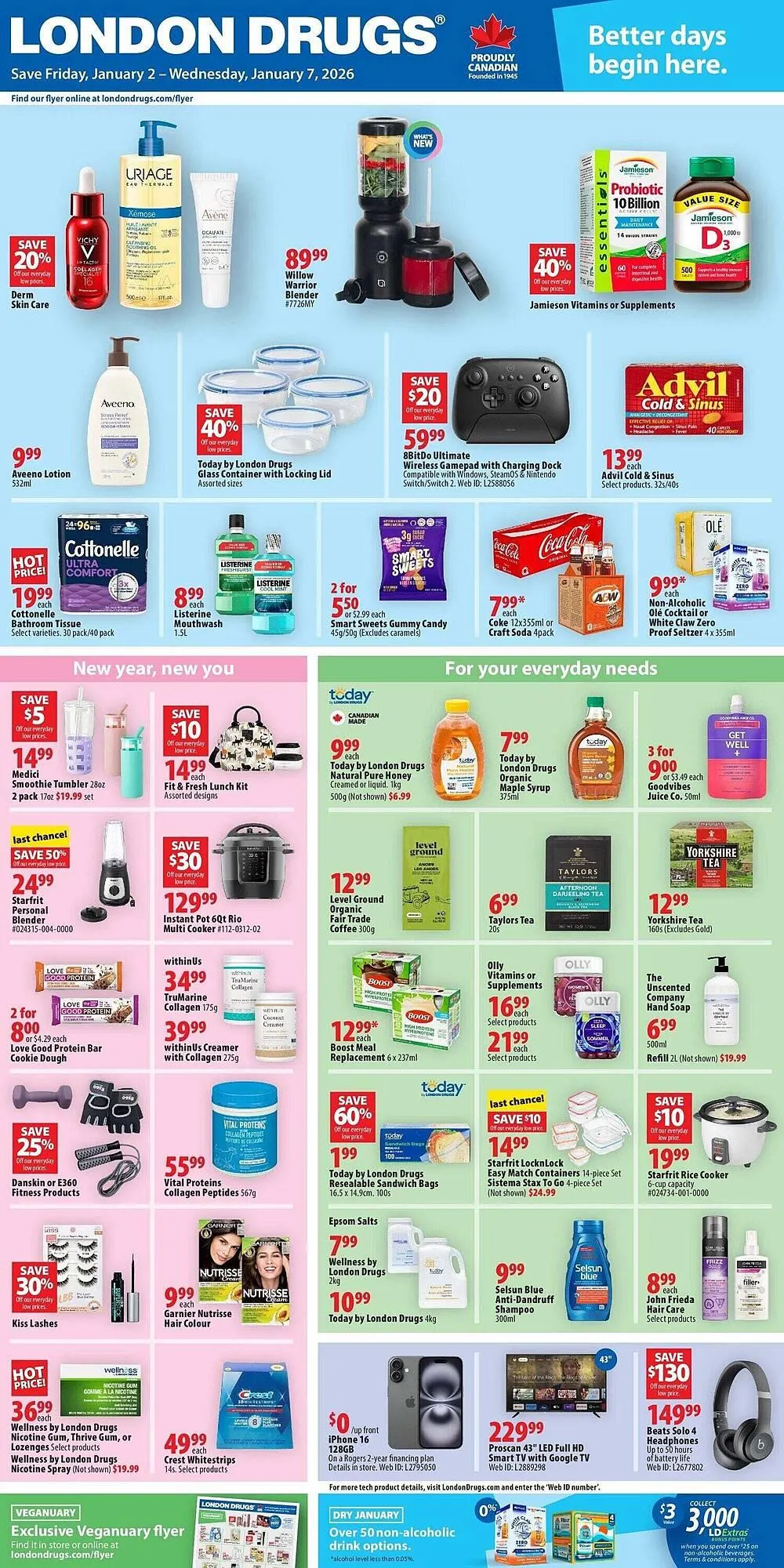 London Drugs flyer from January 2 to January 7 2026 - flyer page 1