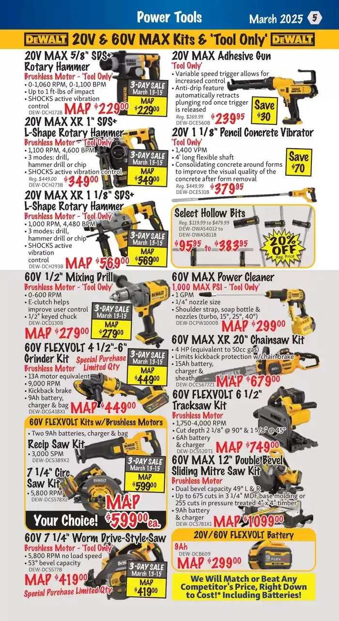 KMS Tools from March 13 to March 31 2025 - flyer page 5