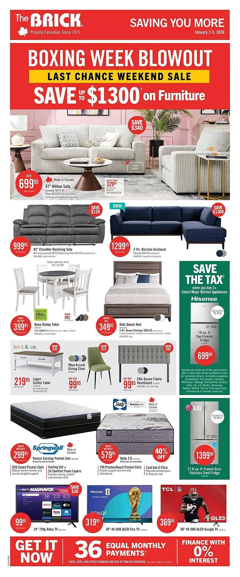 The Brick flyer from December 30 to January 13 2026 - flyer page 1
