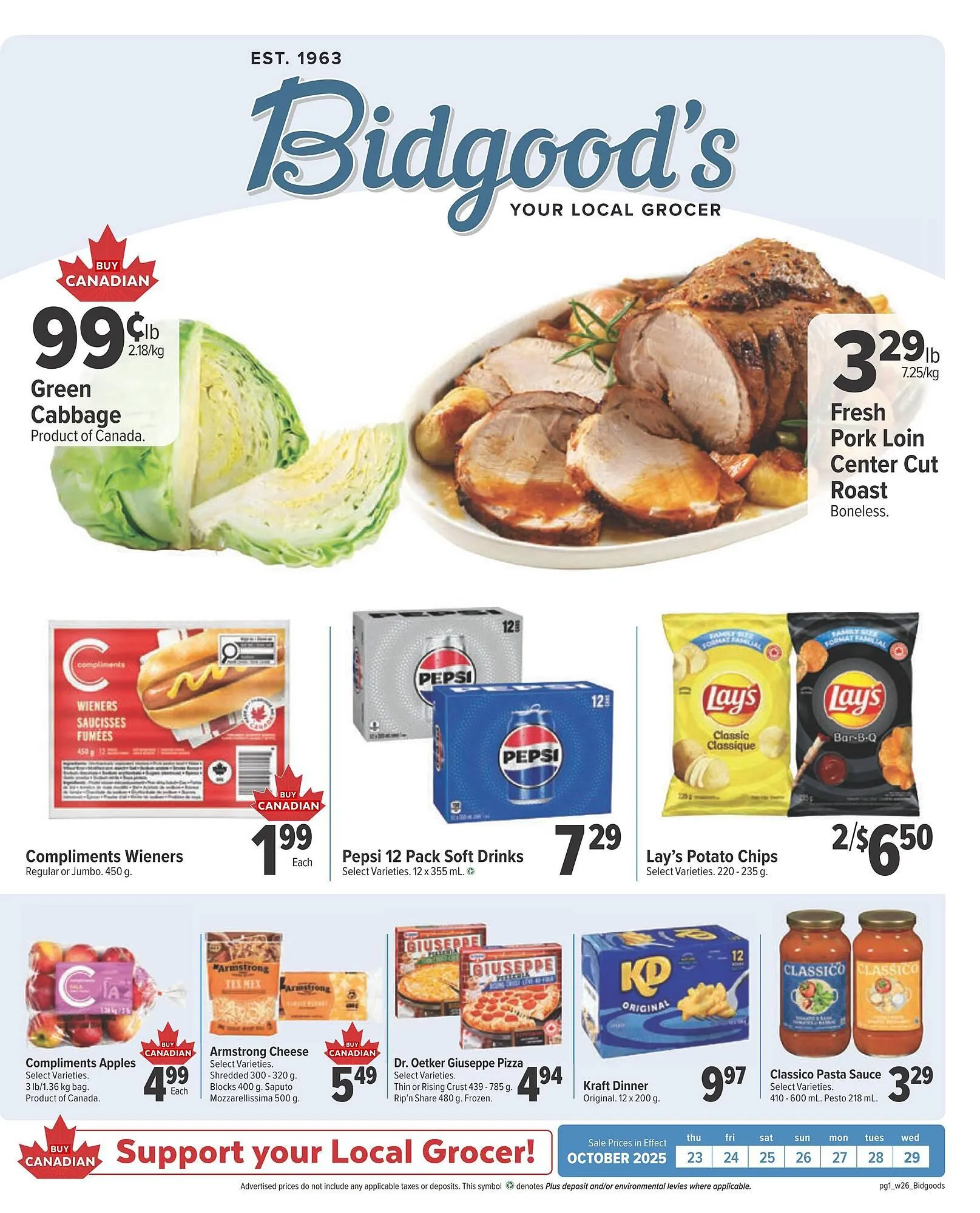Bidgood's flyer from October 23 to October 29 2025 - flyer page 1