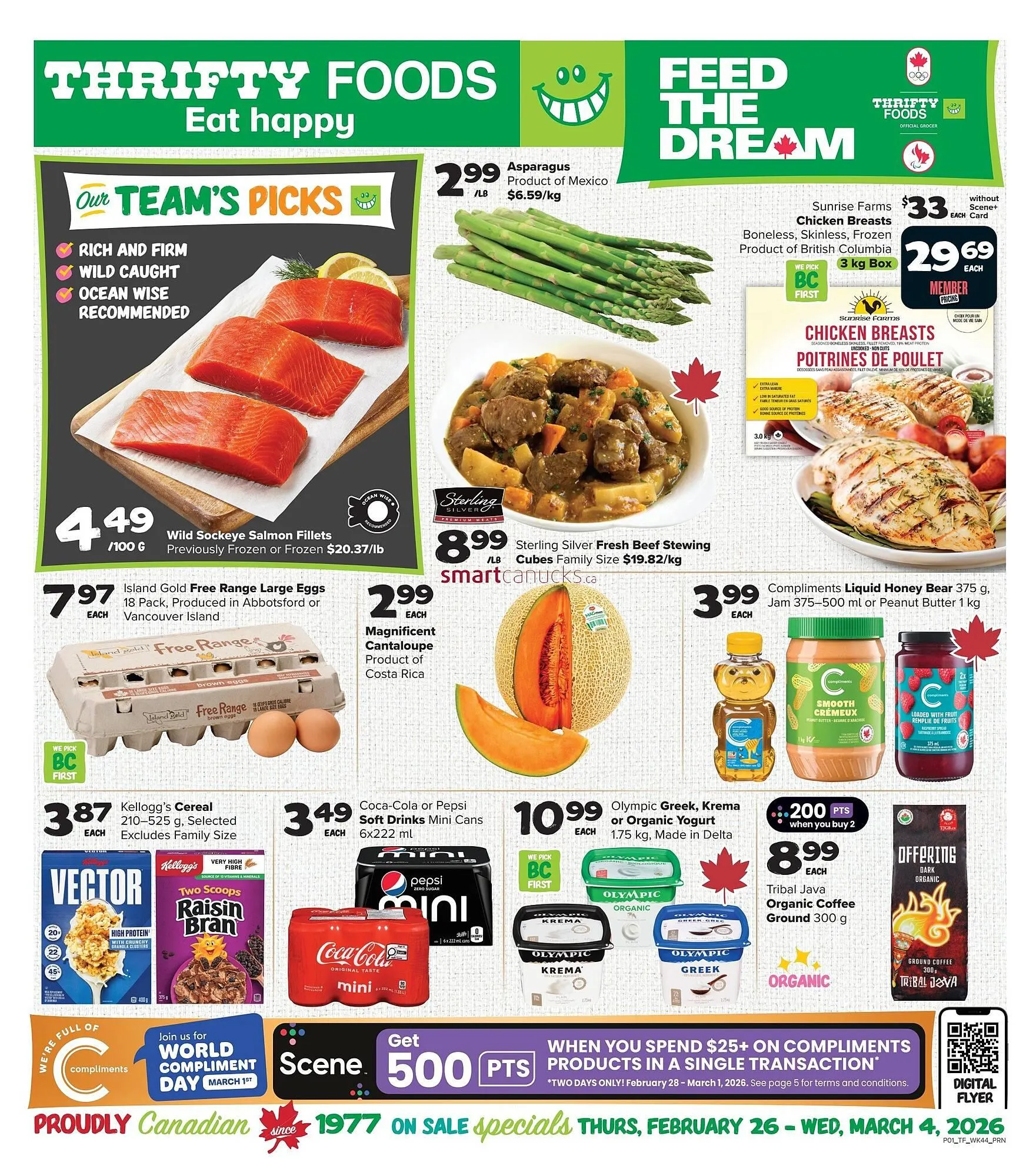 Thrifty Foods flyer from February 26 to March 4 2026 - flyer page 1