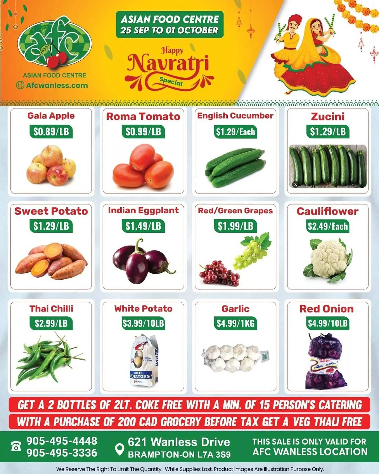 Asian Food Centre flyer from September 25 to October 1 2025 - flyer page 1