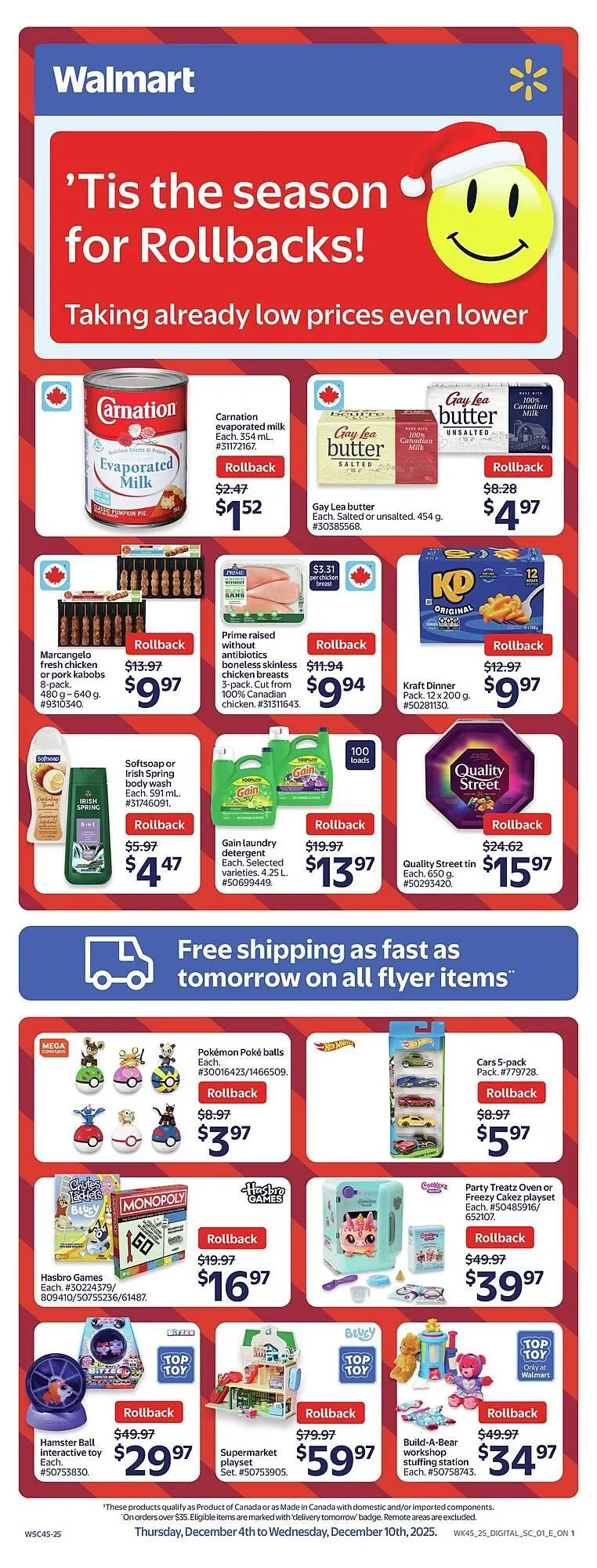 Walmart flyer from December 4 to December 10 2025 - flyer page 1