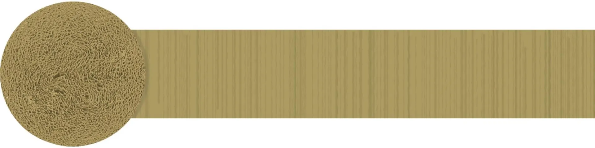 Gold Crepe Streamer, 200-ft