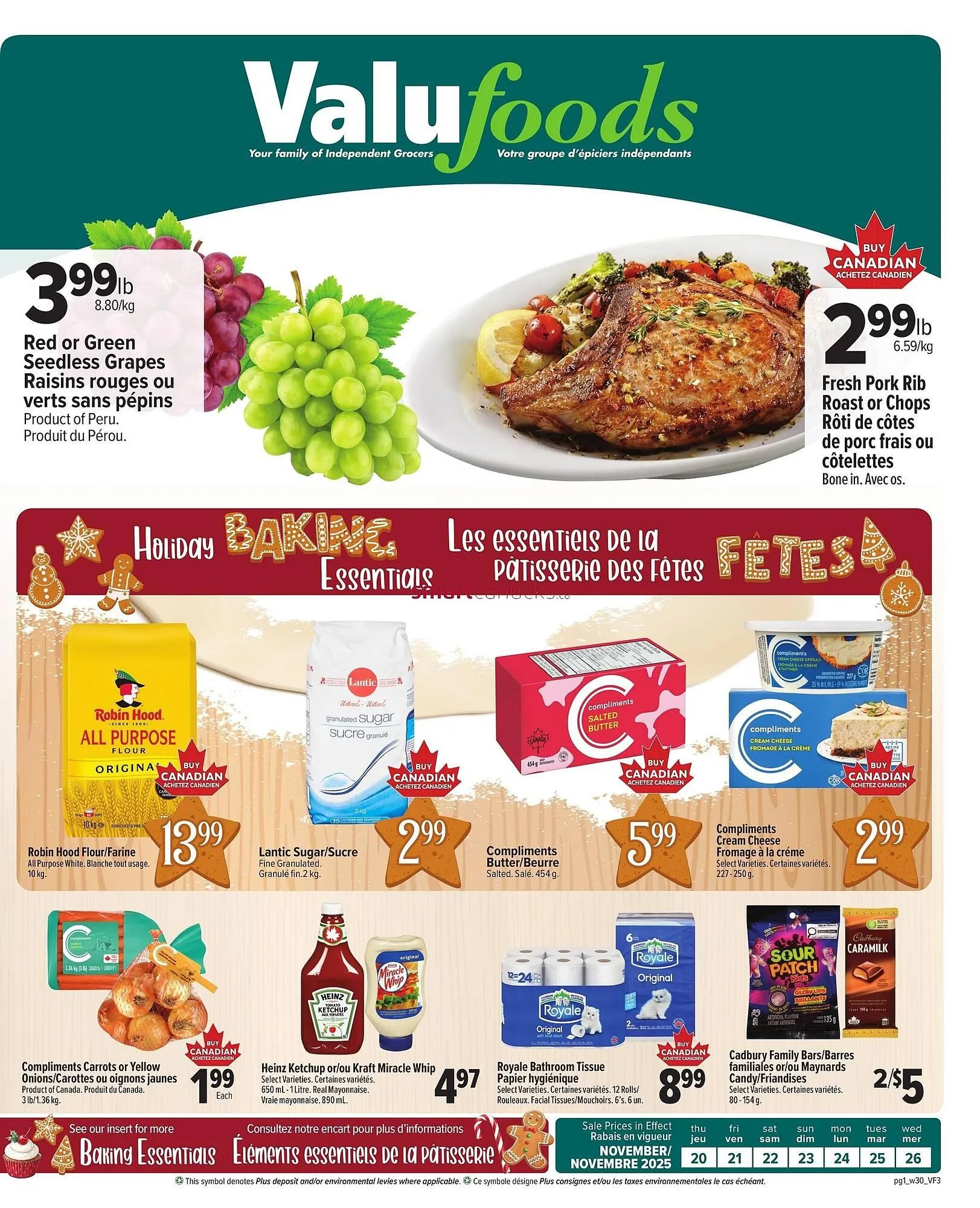 ValuFoods flyer from November 20 to November 26 2025 - flyer page 1