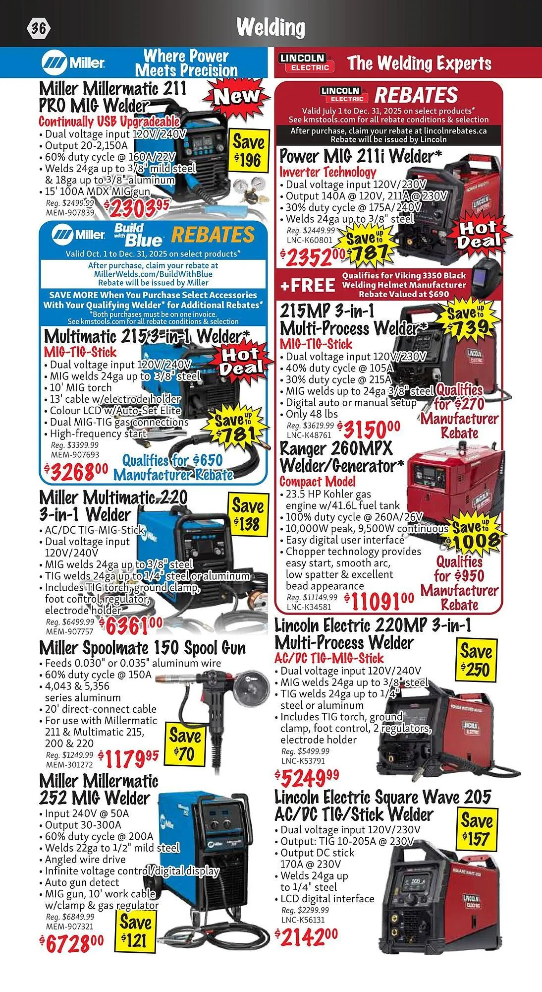 KMS Tools flyer from November 1 to November 30 2025 - flyer page 36