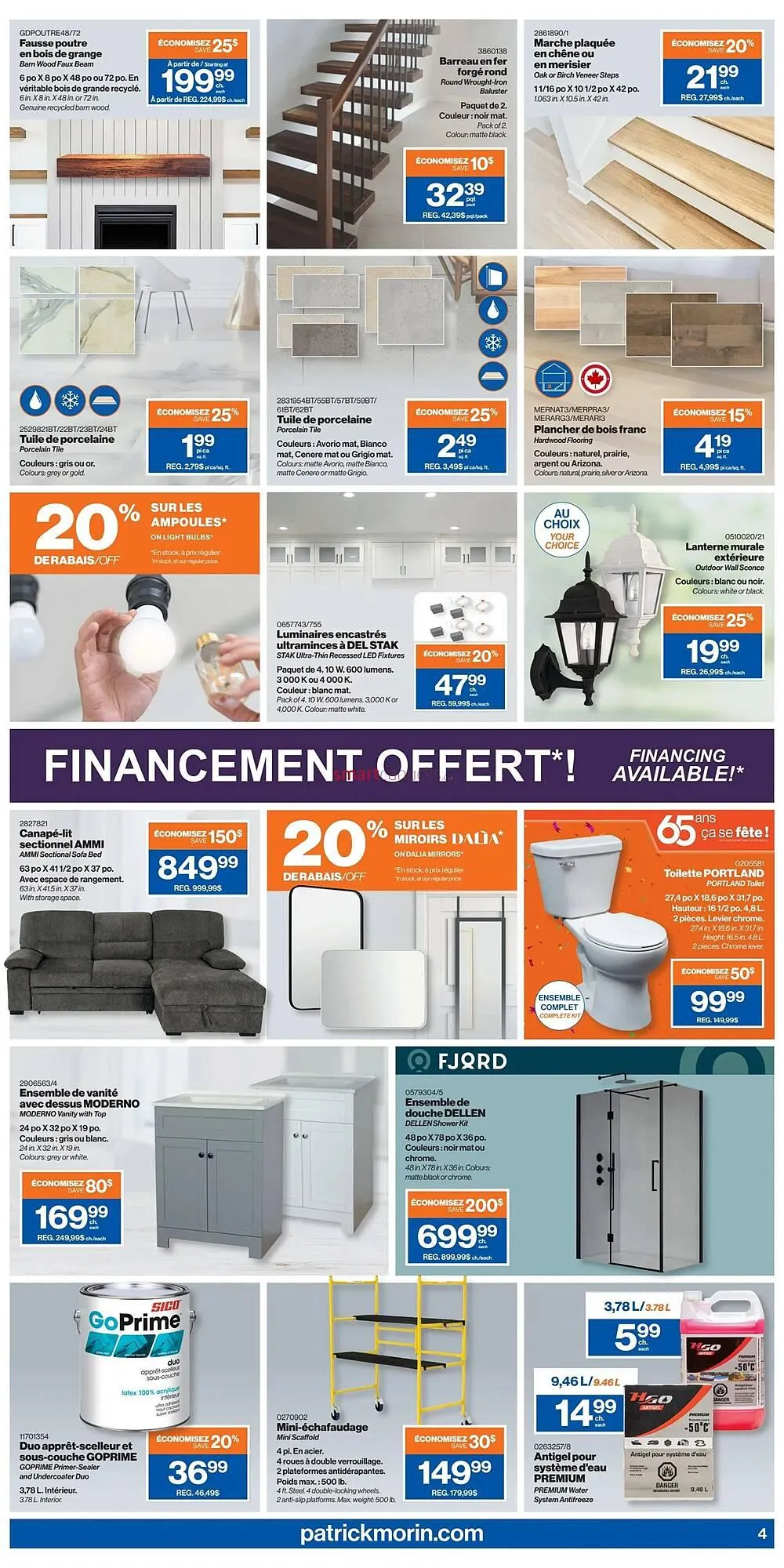 Patrick Morin flyer from September 25 to October 8 2025 - flyer page 4