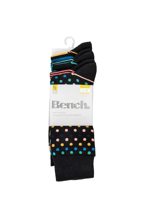Dress socks, assorted colours - 5 pairs