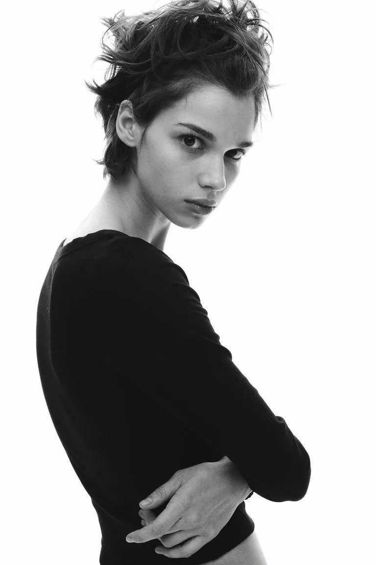 Ribbed Square-neck Top