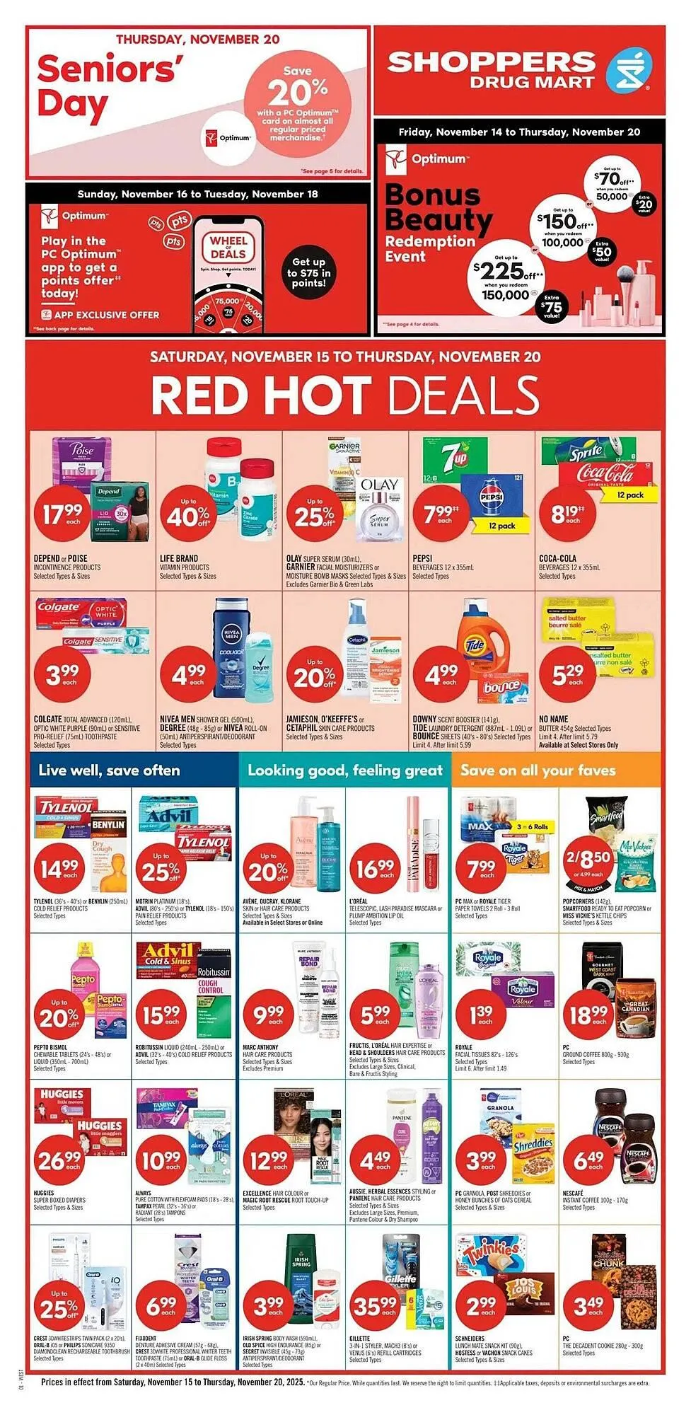 Shoppers Drug Mart flyer from November 13 to November 20 2025 - flyer page 1