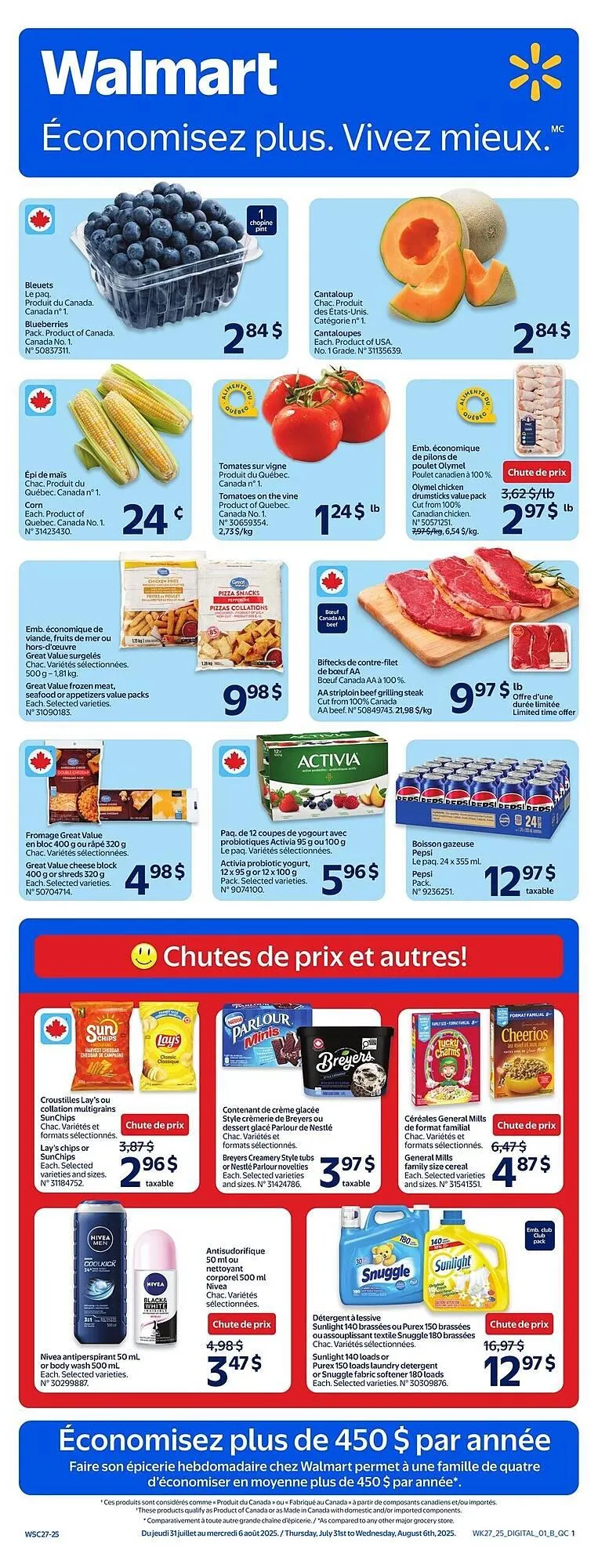 Walmart flyer from July 31 to August 6 2025 - flyer page 1