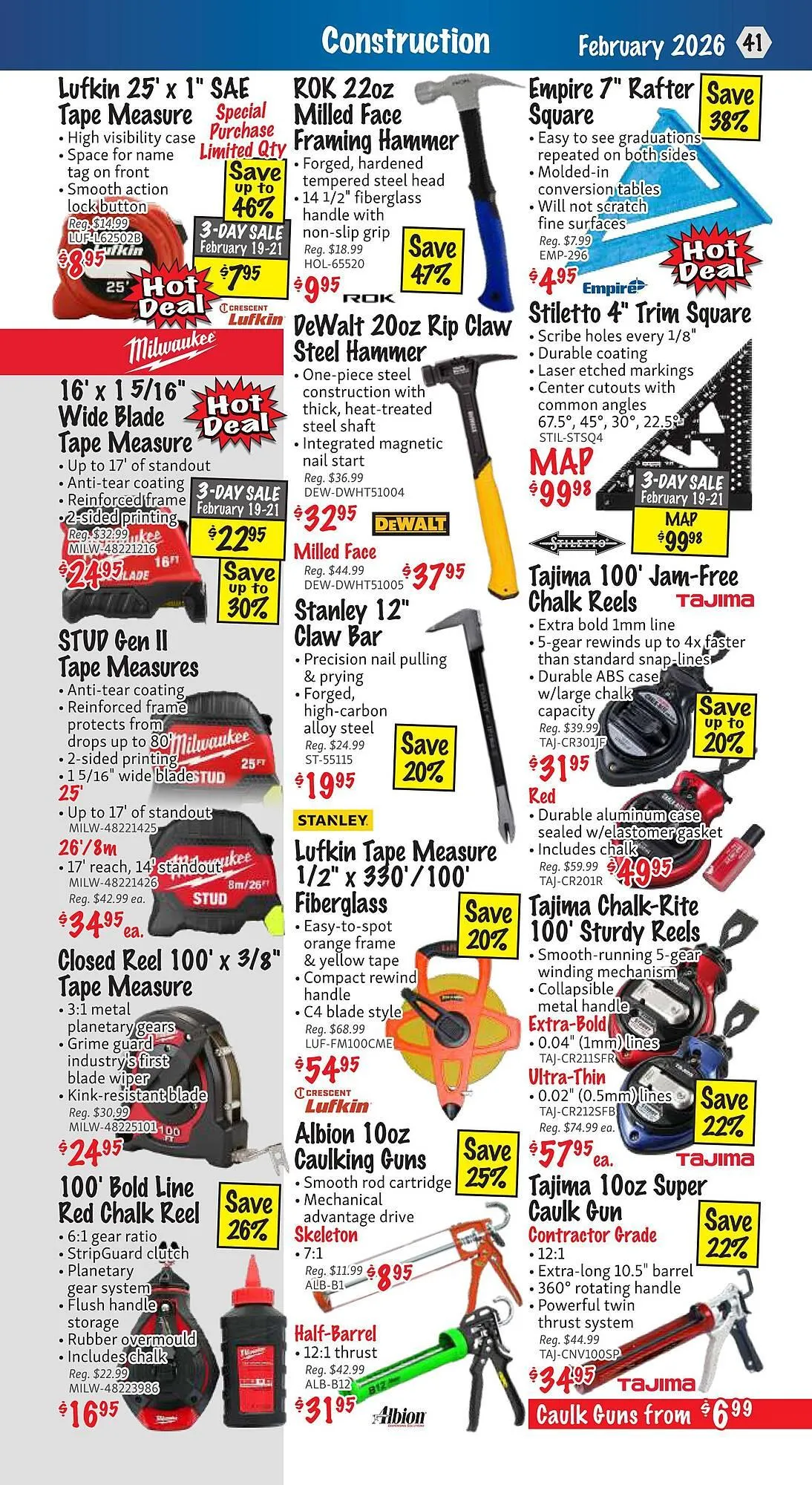 KMS Tools flyer from February 1 to February 28 2026 - flyer page 41