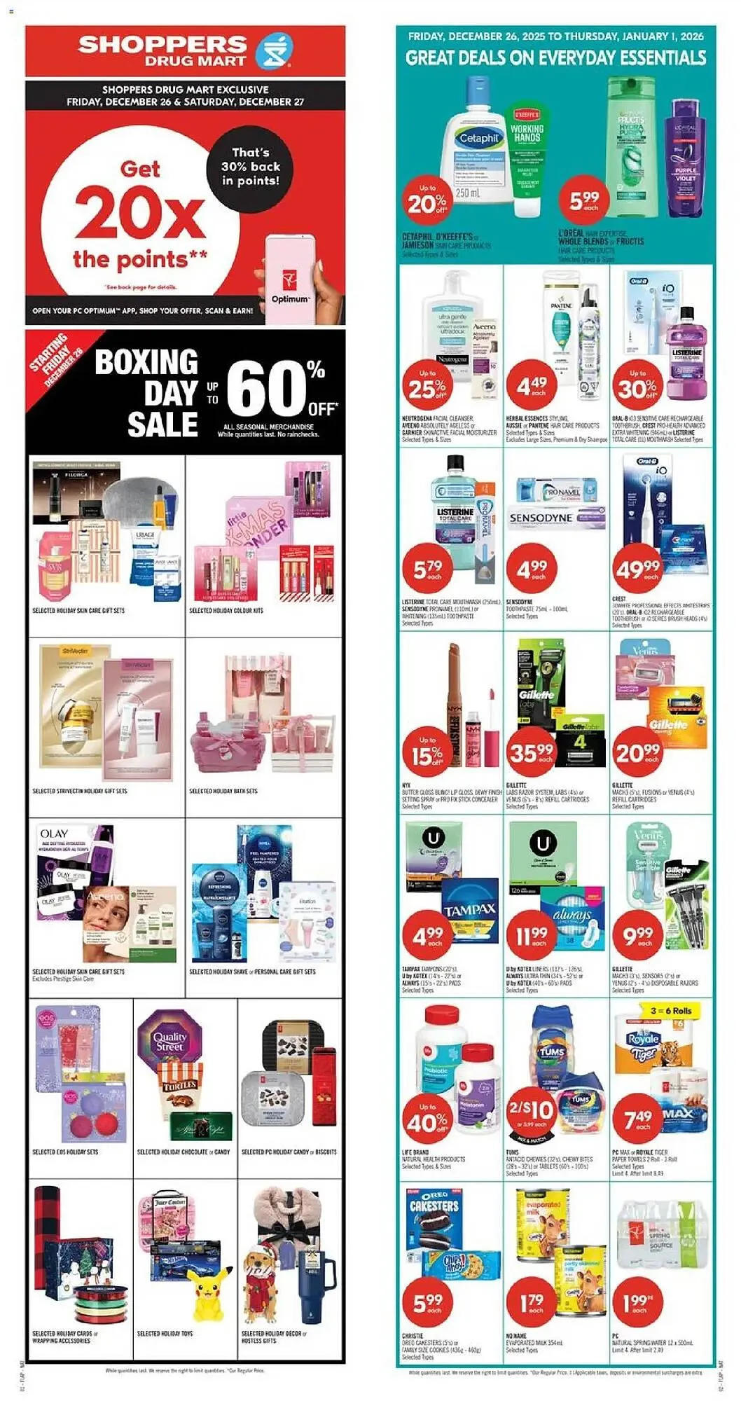 Shoppers Drug Mart flyer from December 26 to January 1 2026 - flyer page 1