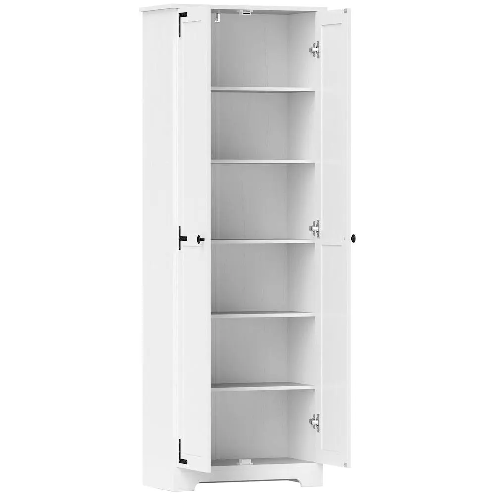 23.6-inch Pantry Cabinet with Adjustable Shelves, White