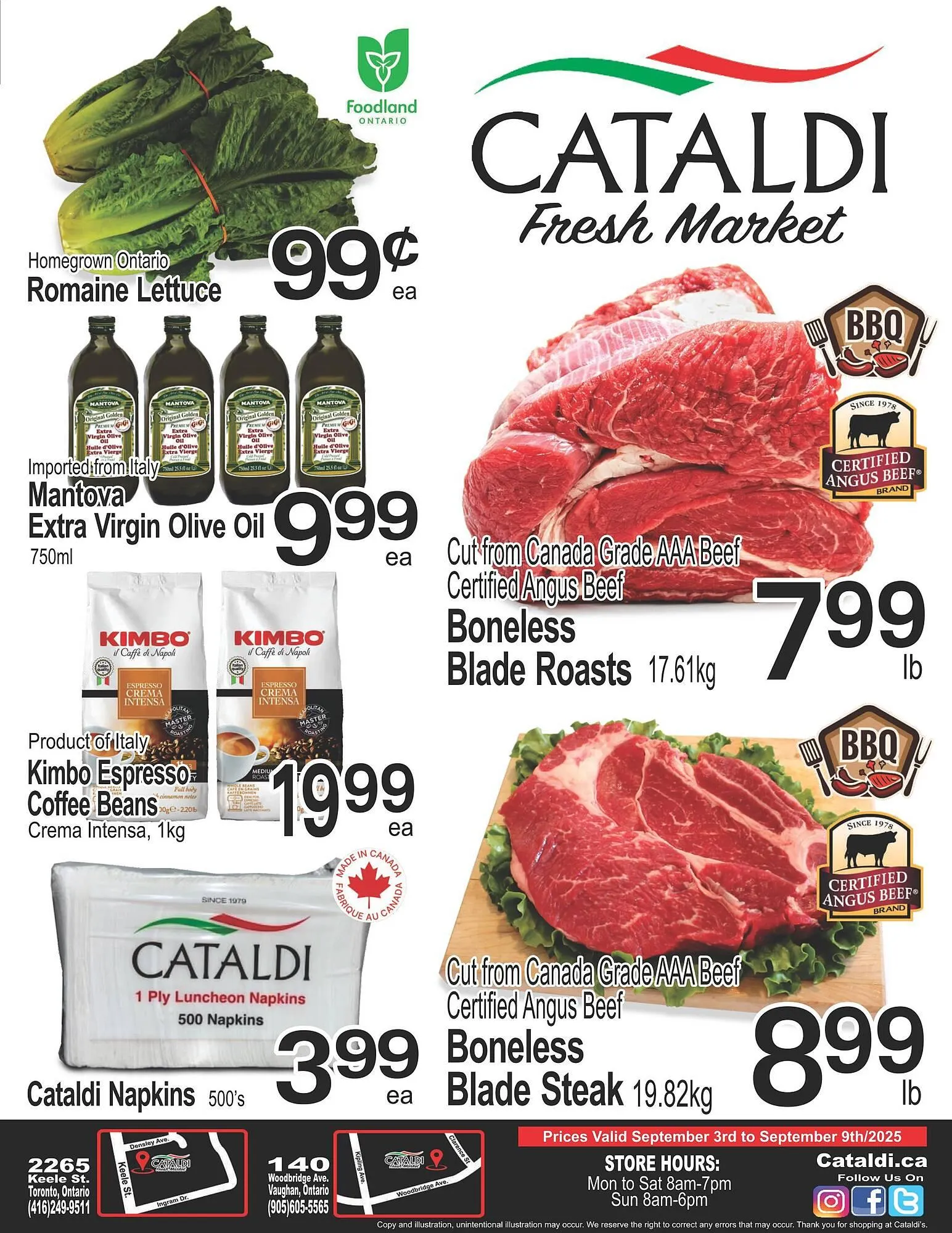 Cataldi Fresh Market flyer from September 5 to September 11 2025 - flyer page 1