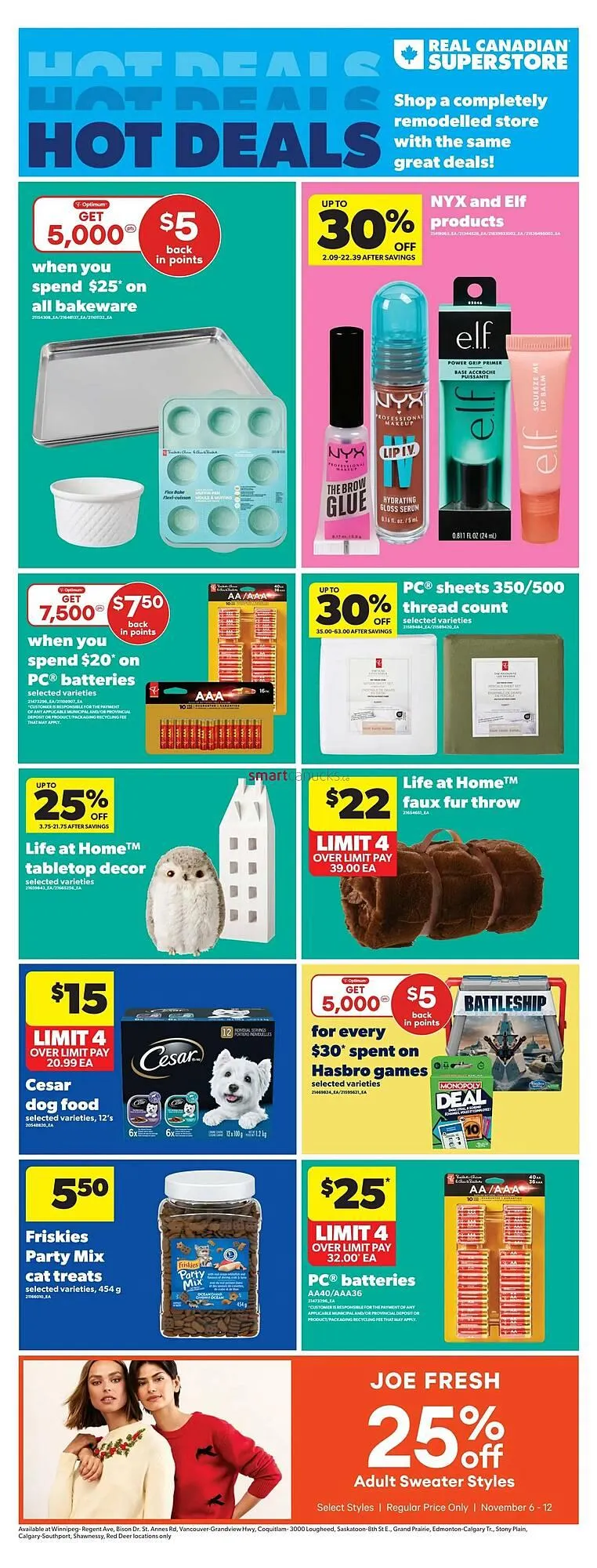 Real Canadian Superstore flyer from November 6 to November 12 2025 - flyer page 1