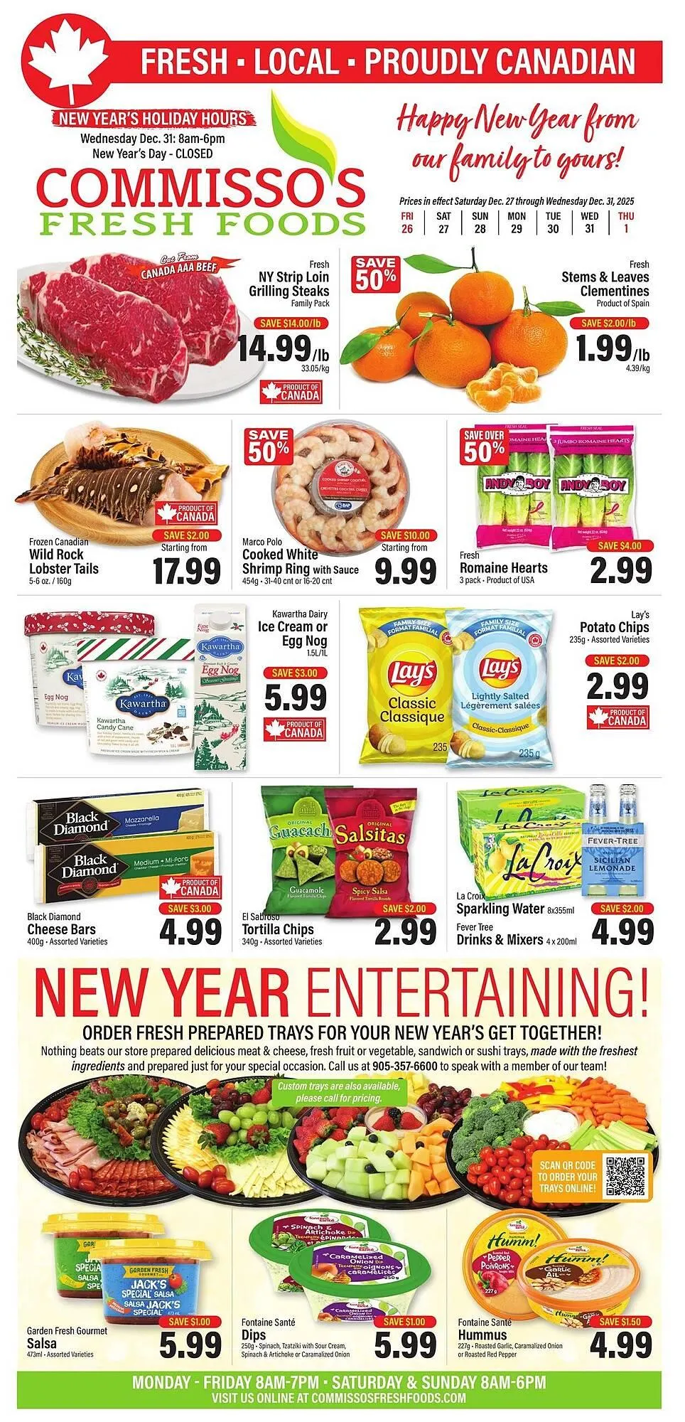 Commisso's Fresh Foods flyer from December 26 to January 1 2026 - flyer page 1