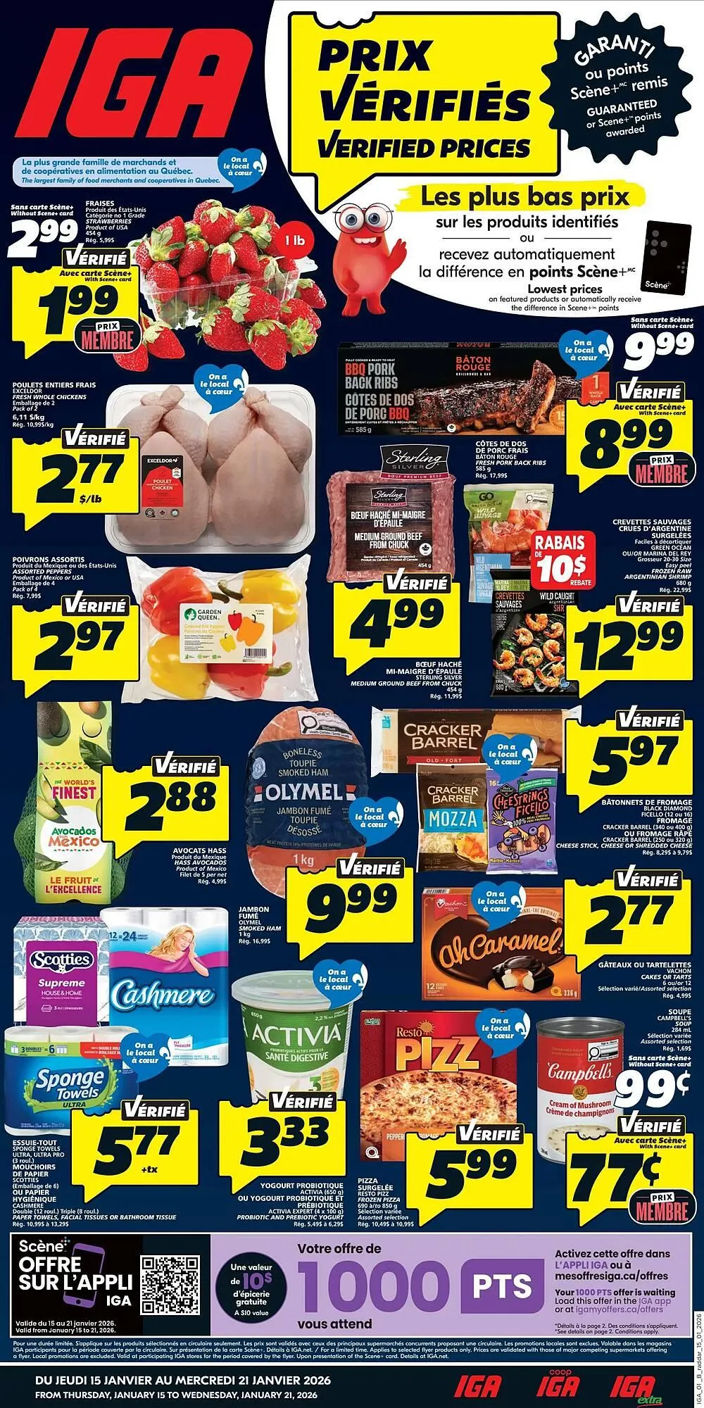 IGA flyer from January 15 to January 21 2026 - flyer page 1