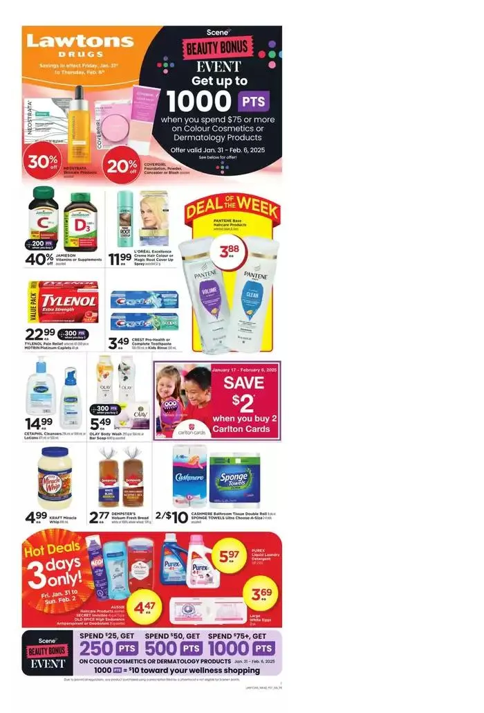 Current special promotions from January 31 to February 6 2025 - flyer page 1