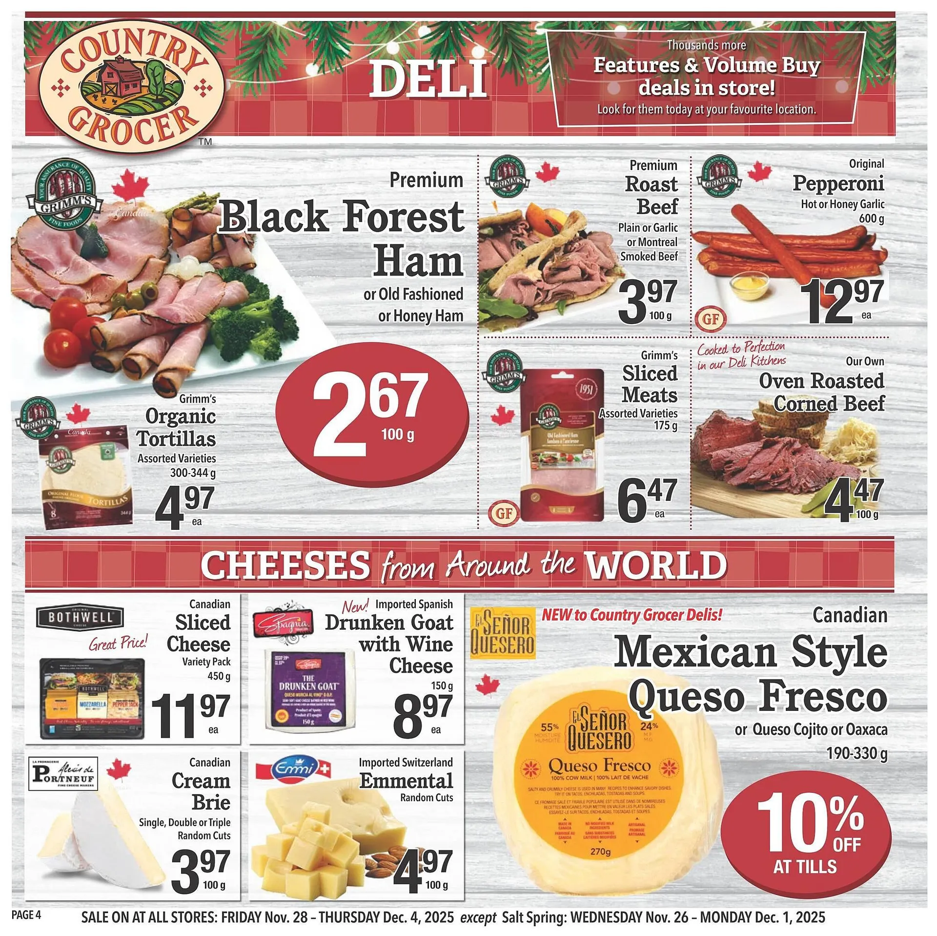 Country Grocer flyer from November 27 to December 3 2025 - flyer page 4