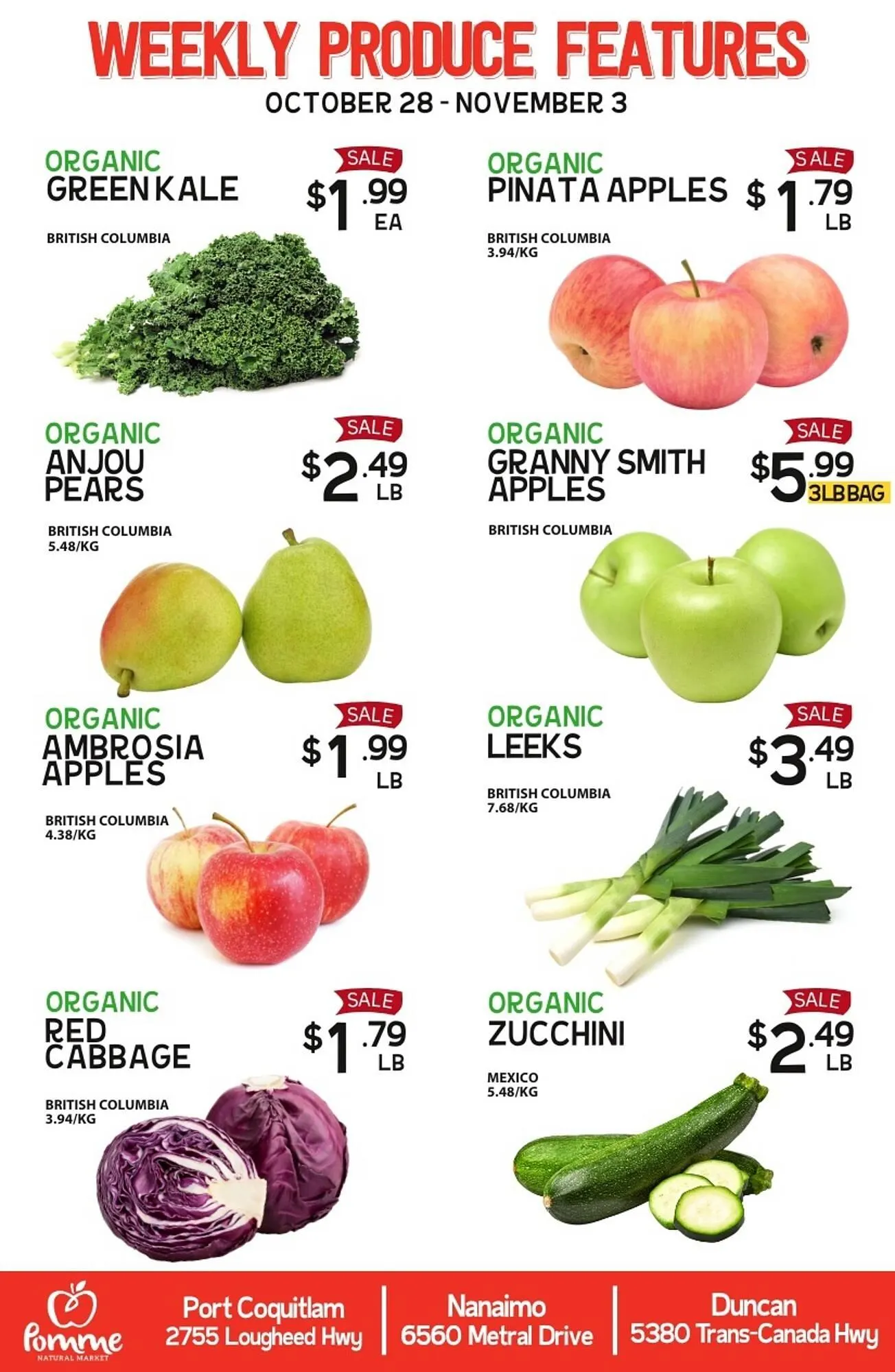 Pomme Natural Market flyer - 1