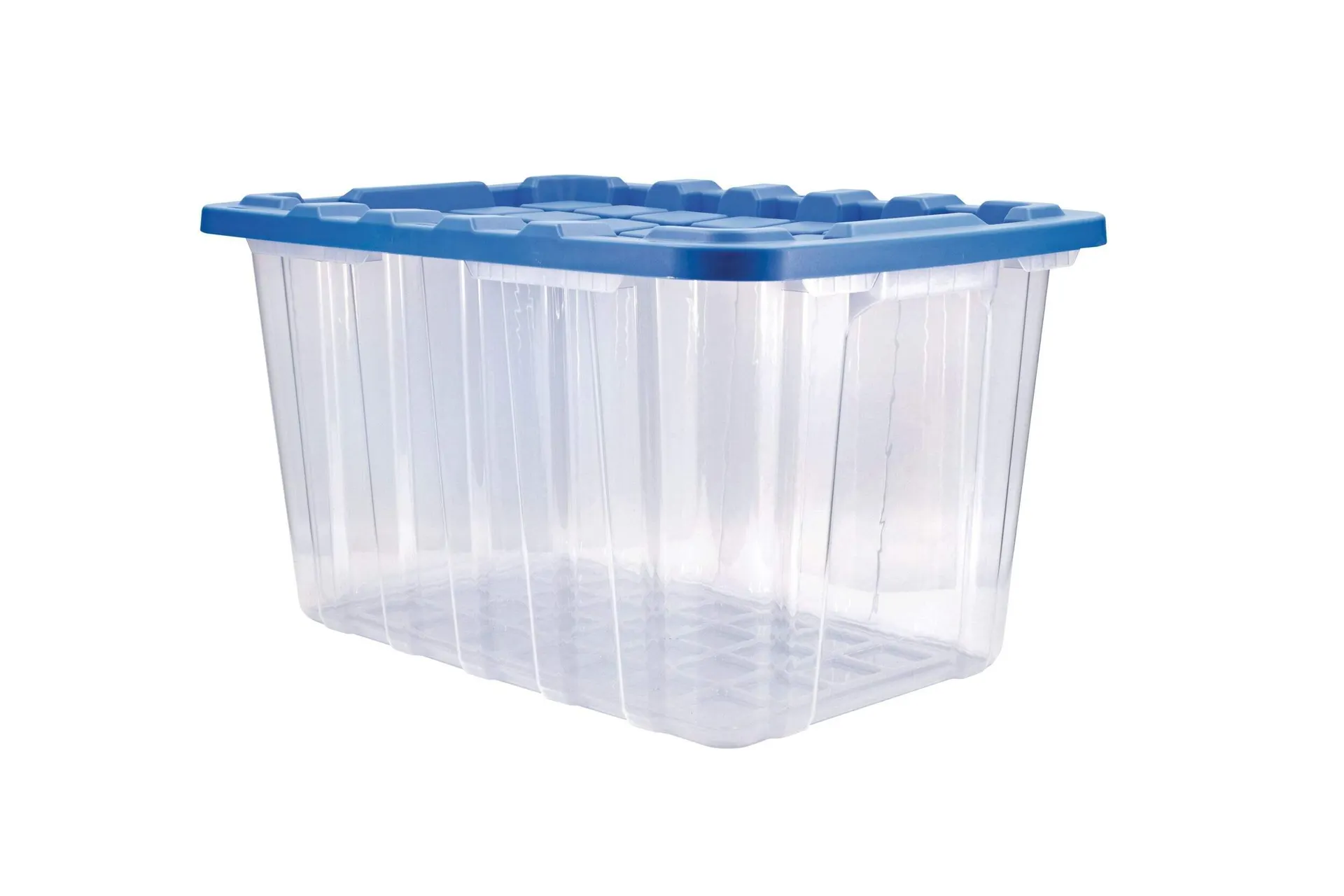 Mastercraft Clear Heavy-Duty Storage Tote with Snap-Lock Lid, 102-L