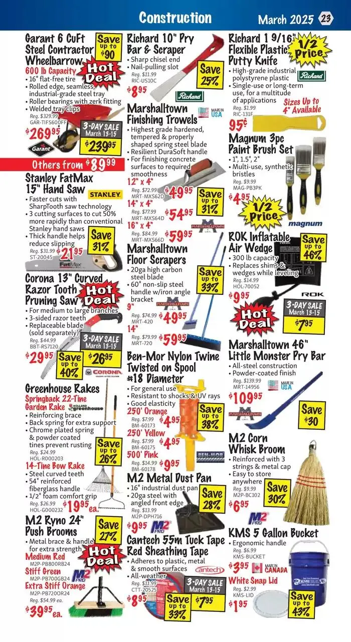 KMS Tools  from March 13 to March 31 2025 - flyer page 23