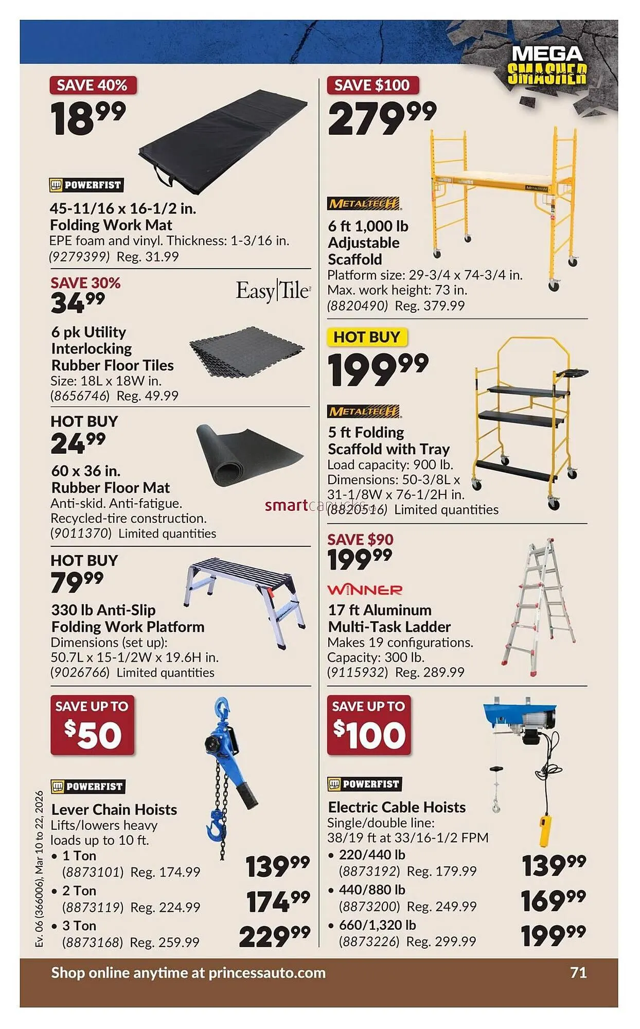 Princess Auto flyer from March 10 to March 22 2026 - flyer page 76