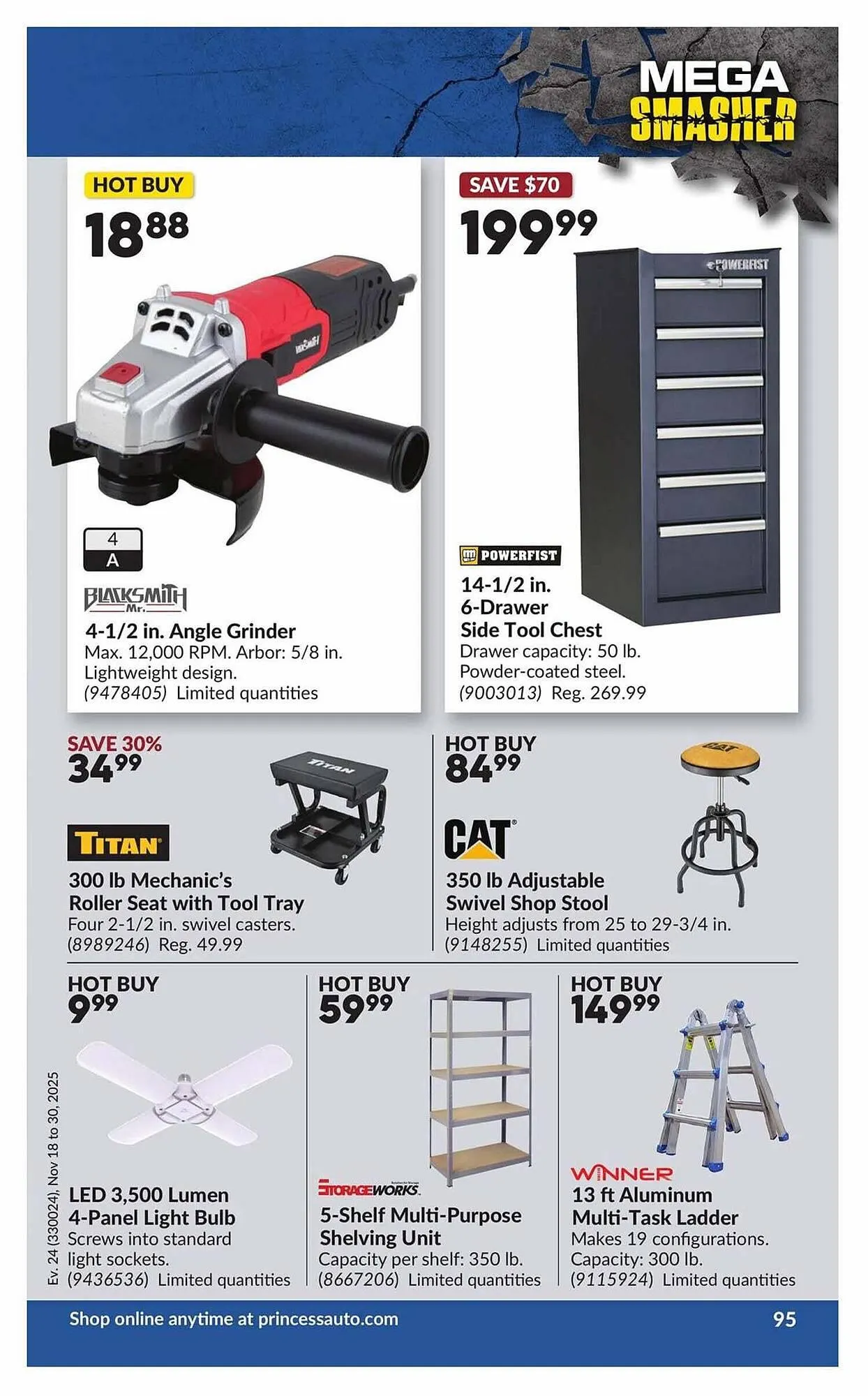 Princess Auto flyer from November 13 to November 20 2025 - flyer page 100
