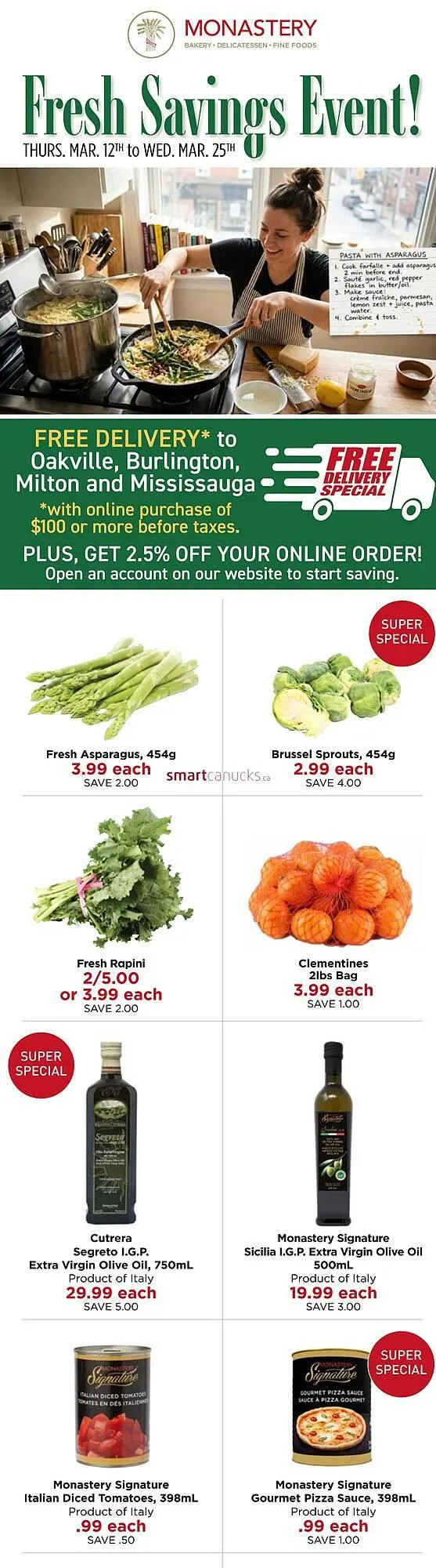 Monastery Bakery flyer from March 12 to March 25 2026 - flyer page 1