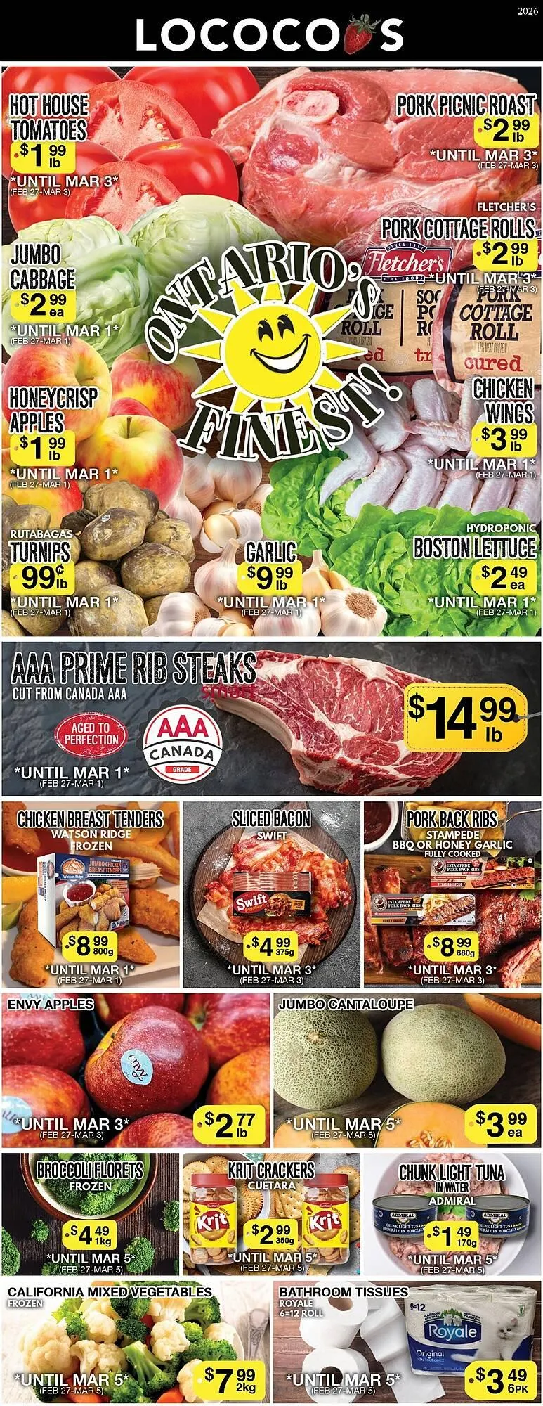 Lococo's flyer from February 27 to March 3 2026 - flyer page 1