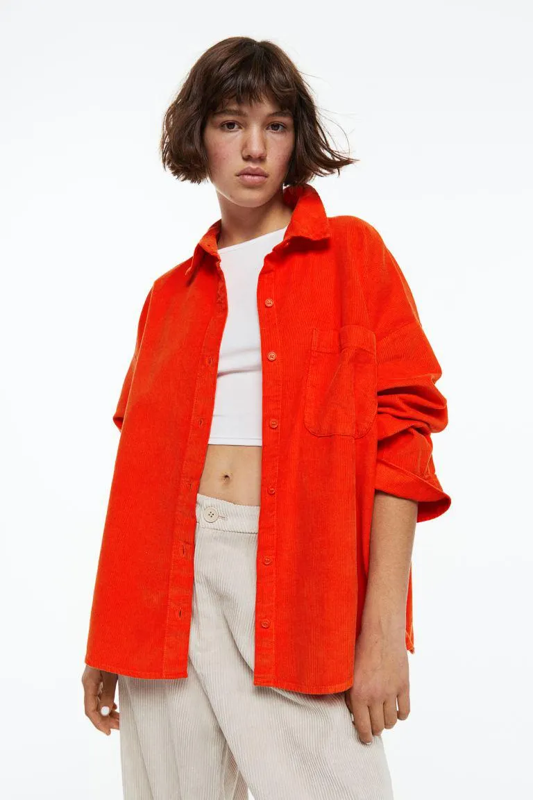 Oversized Corduroy Shirt