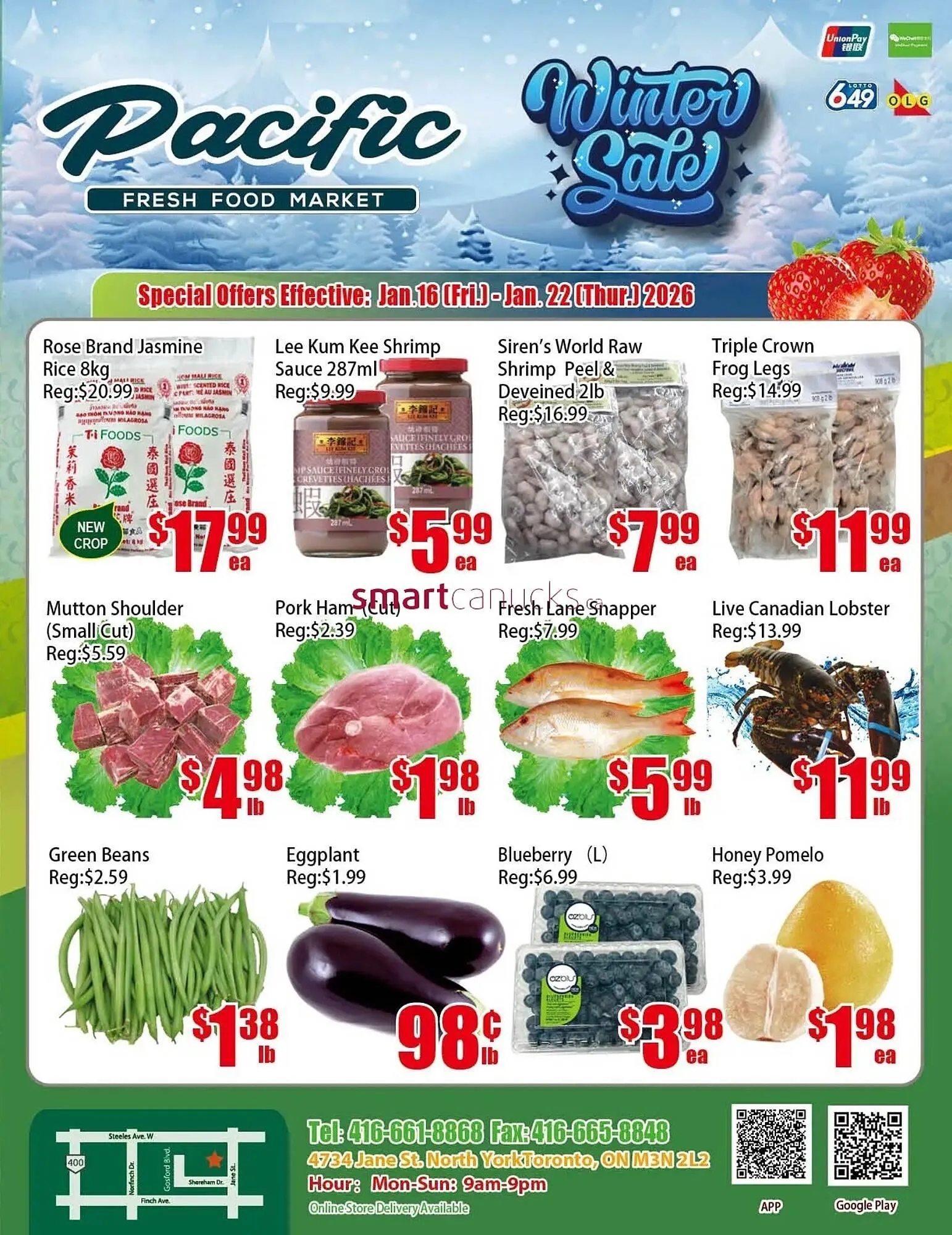 New Pacific Supermarket flyer from January 16 to January 22 2026 - flyer page 1